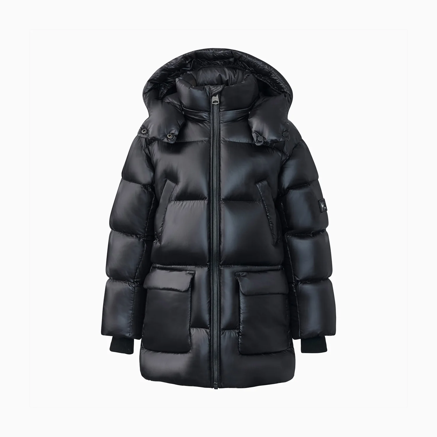 Kid's KENNIE Lustrous Light Down Parka With Hood Fur Jacket - Image 2