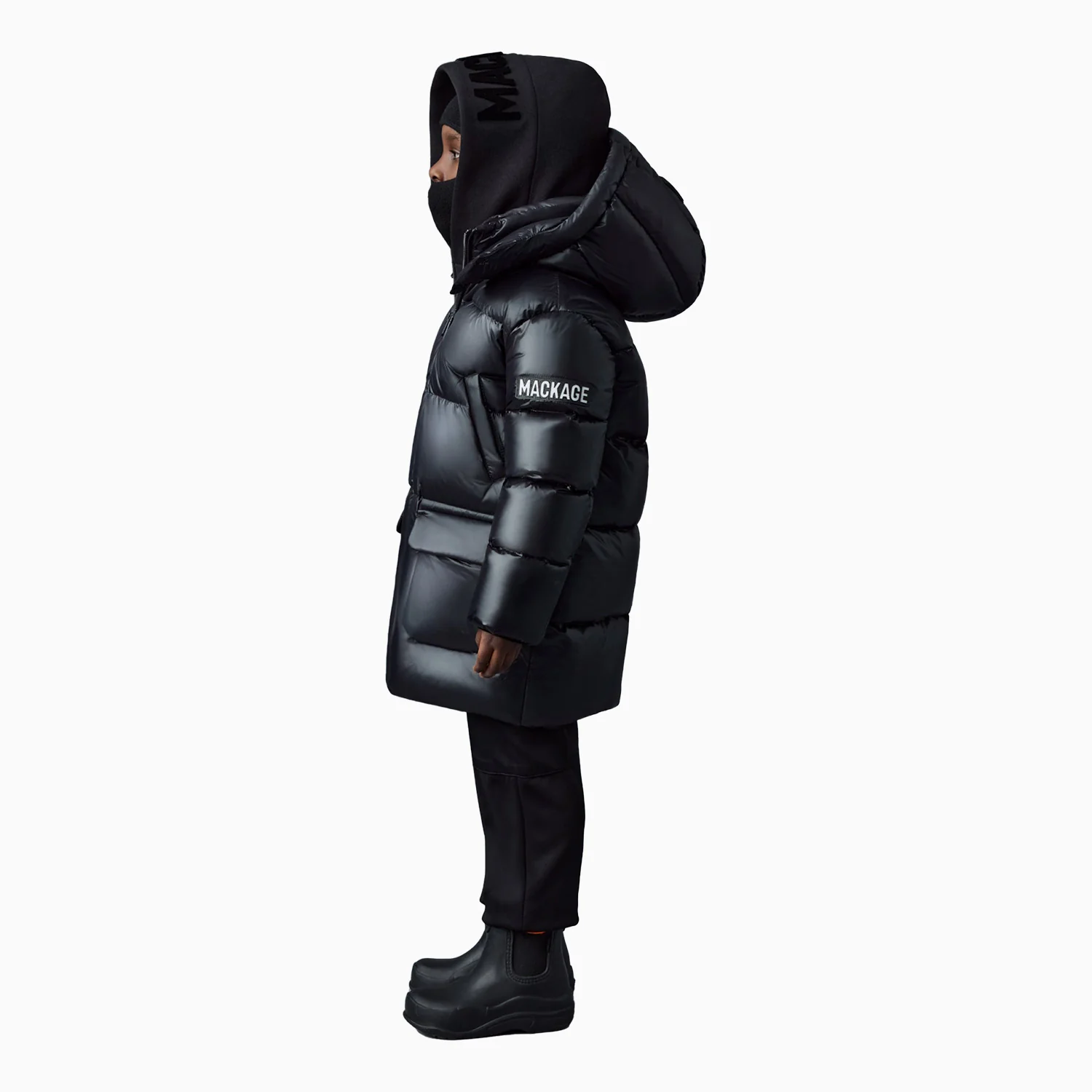 Kid's KENNIE Lustrous Light Down Parka With Hood Fur Jacket - Image 7