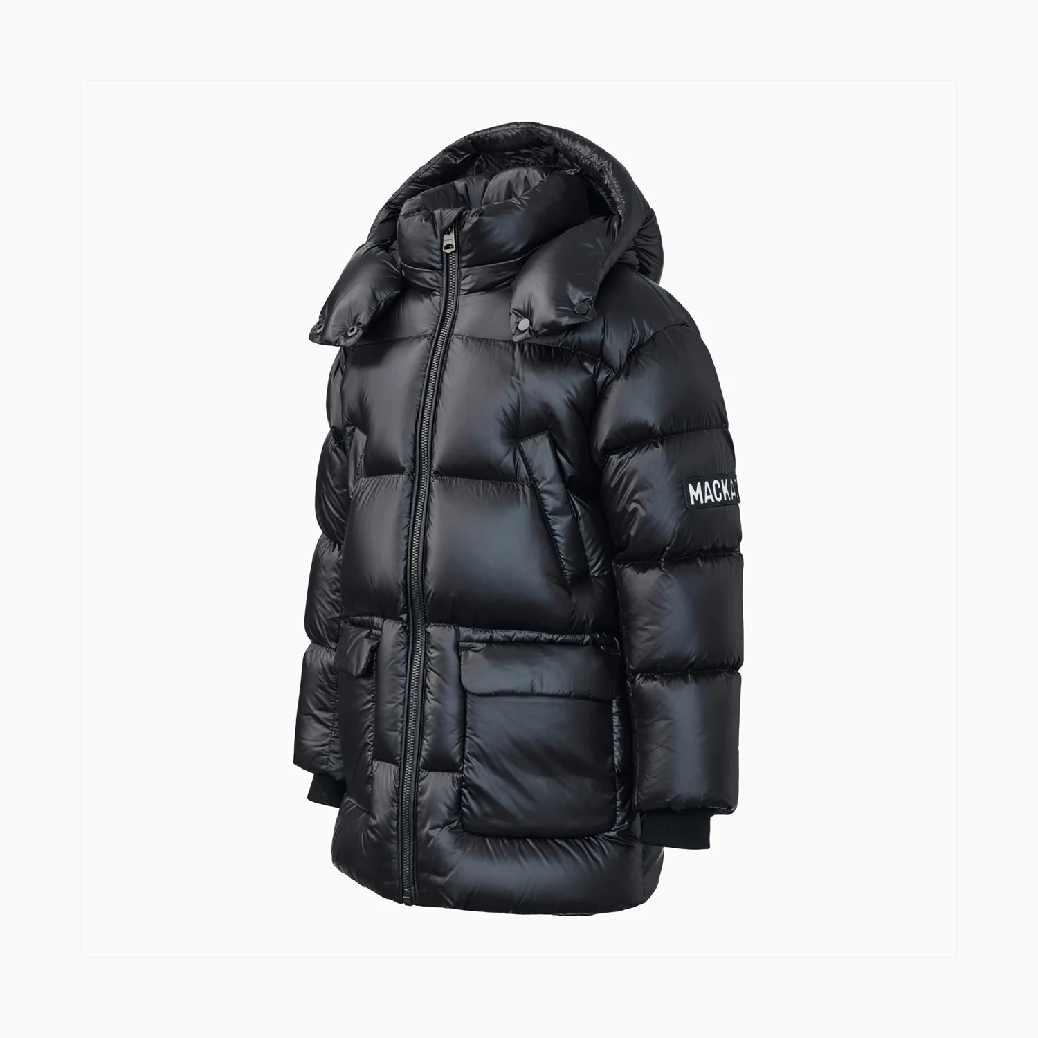 Kid's KENNIE Lustrous Light Down Parka With Hood Fur Jacket - Image 8