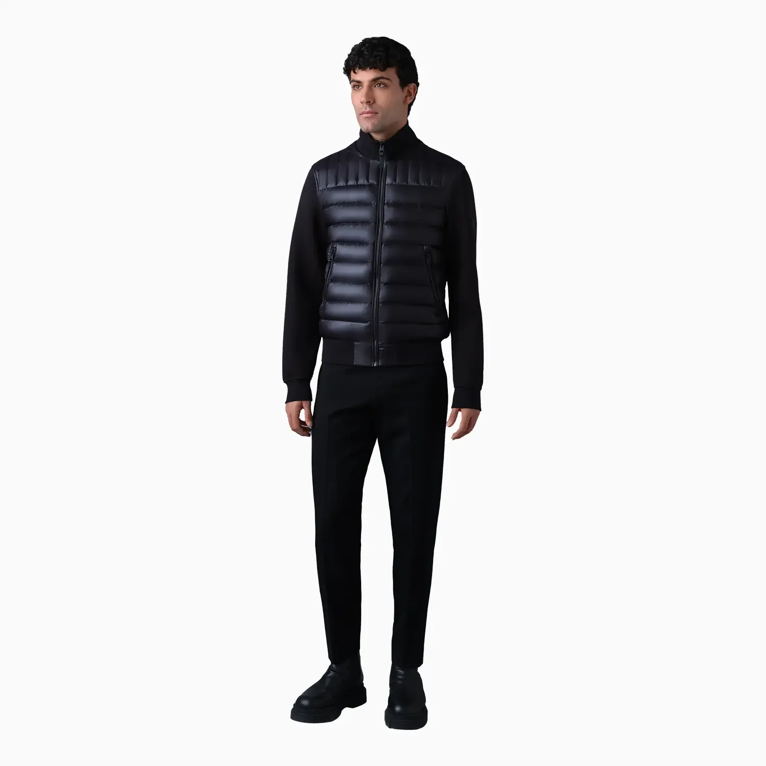 Men's COLLIN-R Nano Down Mixed Media Bomber Jacket