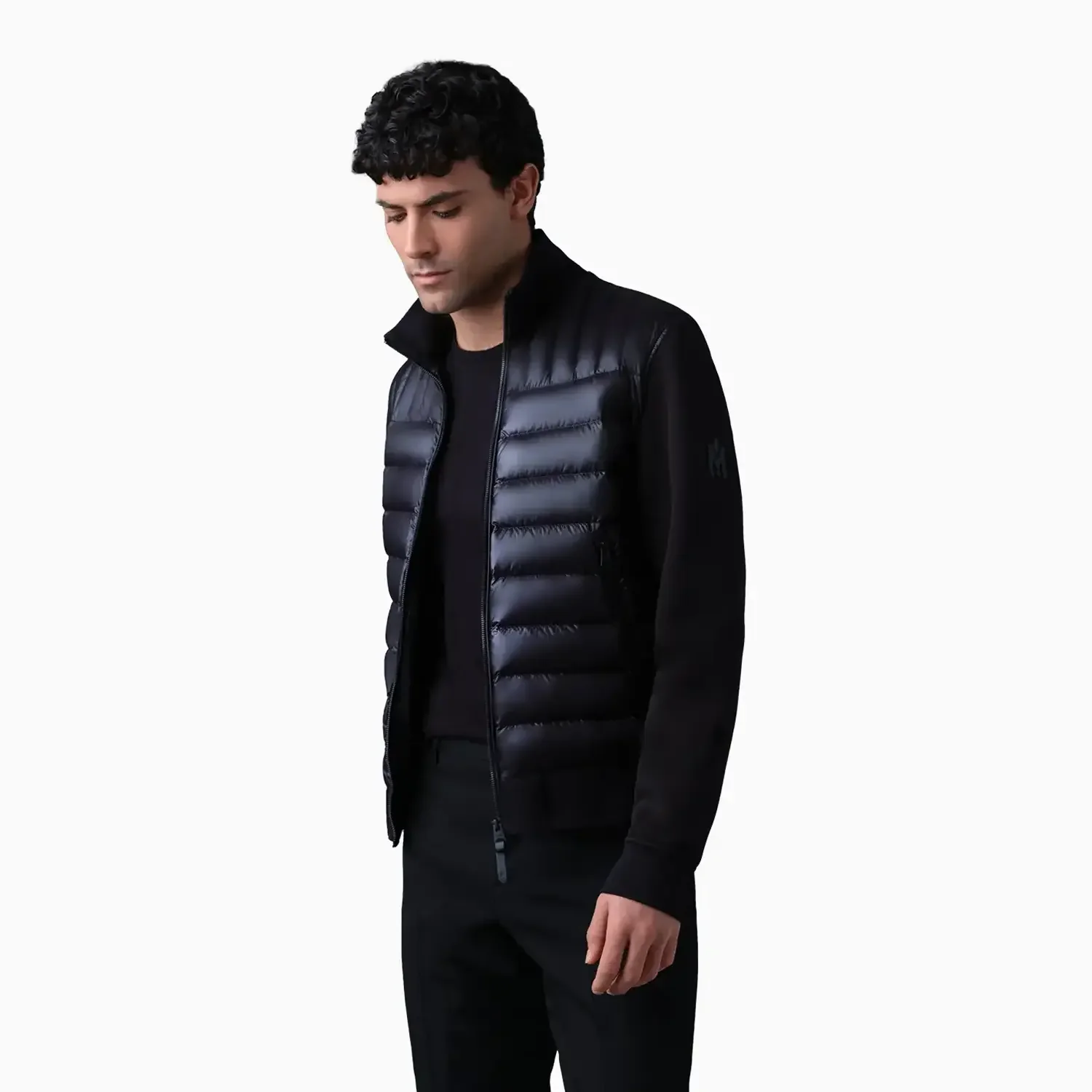 Men's COLLIN-R Nano Down Mixed Media Bomber Jacket - Image 3
