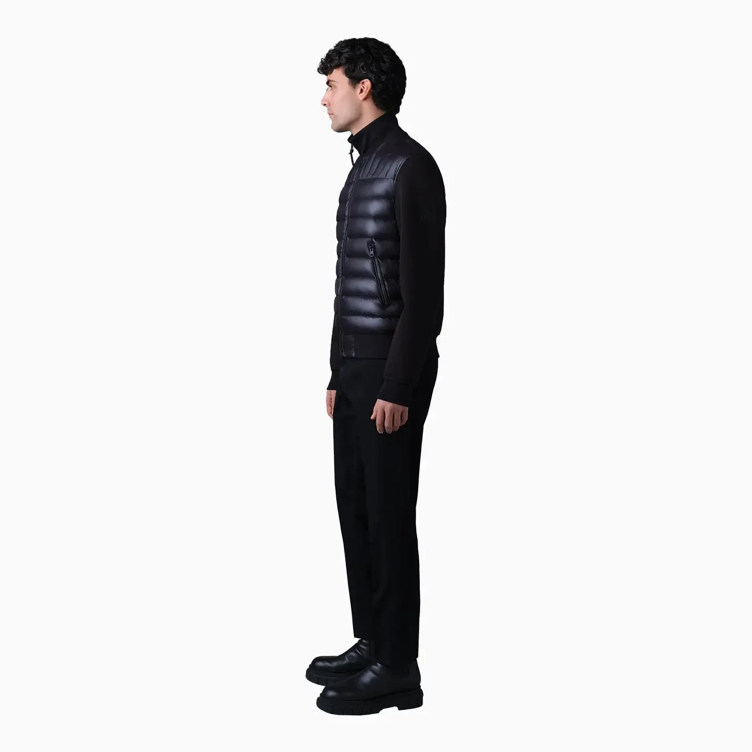 Men's COLLIN-R Nano Down Mixed Media Bomber Jacket - Image 5