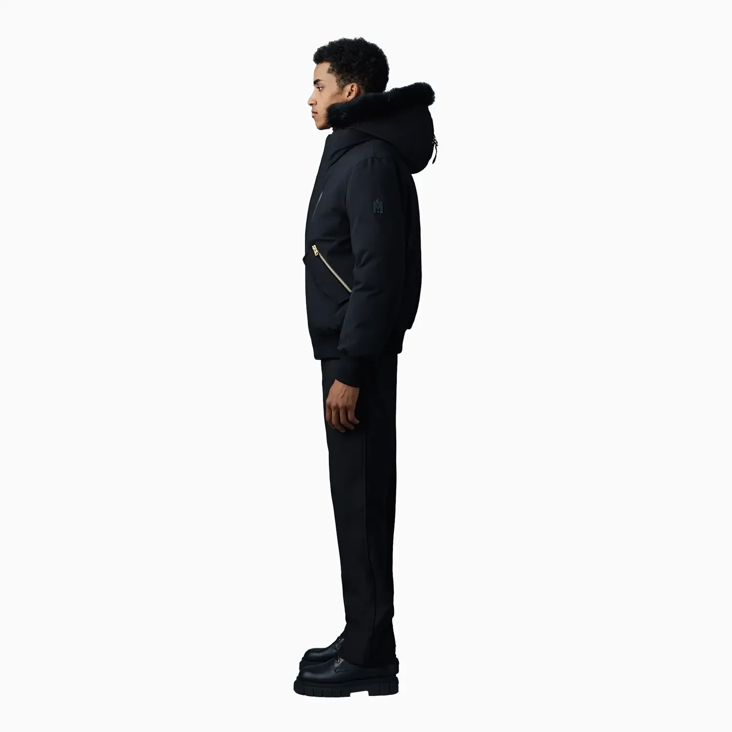 Men's DIXON 2-in-1 Nordic Tech Down Bomber With Blue Fox Fur - Image 5