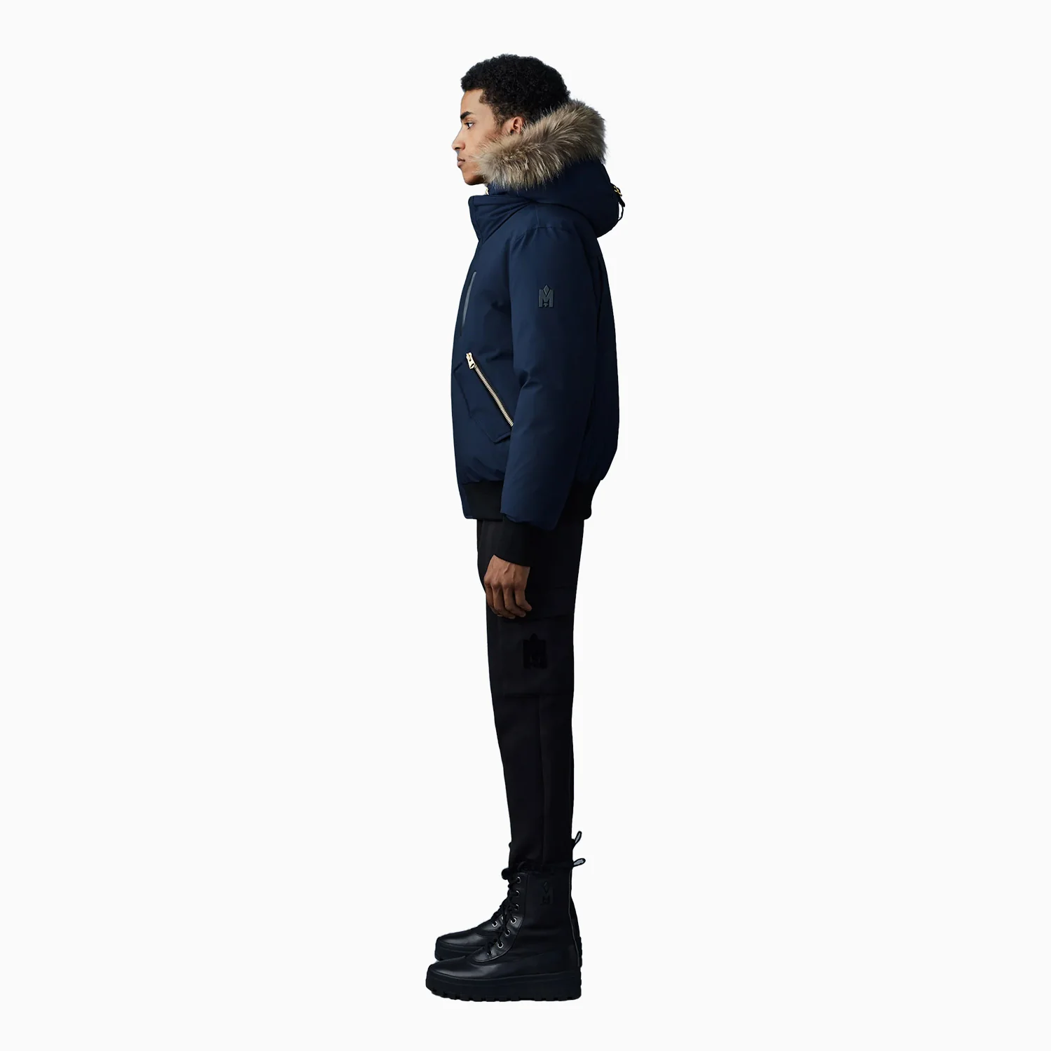 Men's DIXON 2-in-1 Nordic Tech Down Bomber With Natural Fur Jacket - Image 4