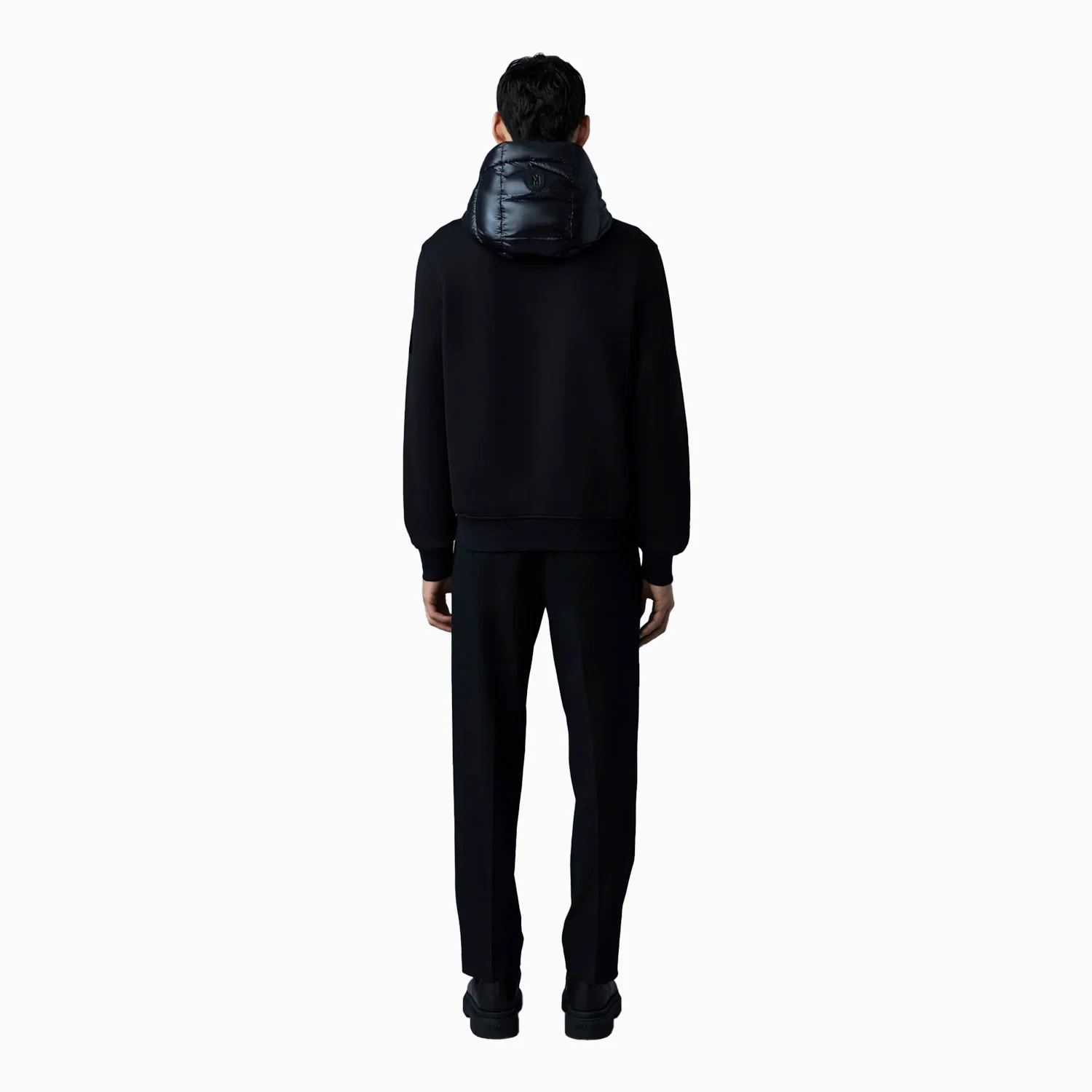 Men's FRANK Double Face Jersey Bomber Jacket With Hood - Image 3