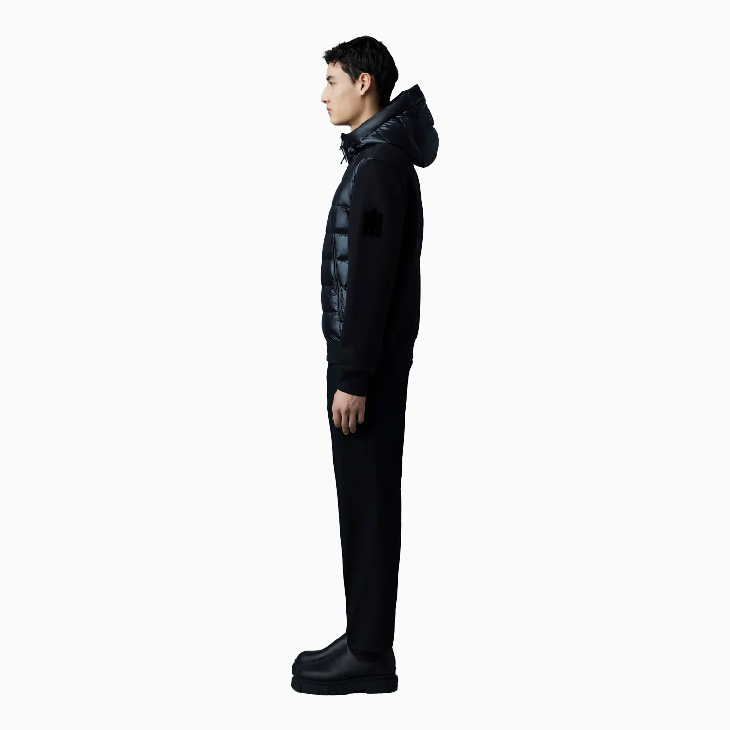 Men's FRANK Double Face Jersey Bomber Jacket With Hood - Image 4