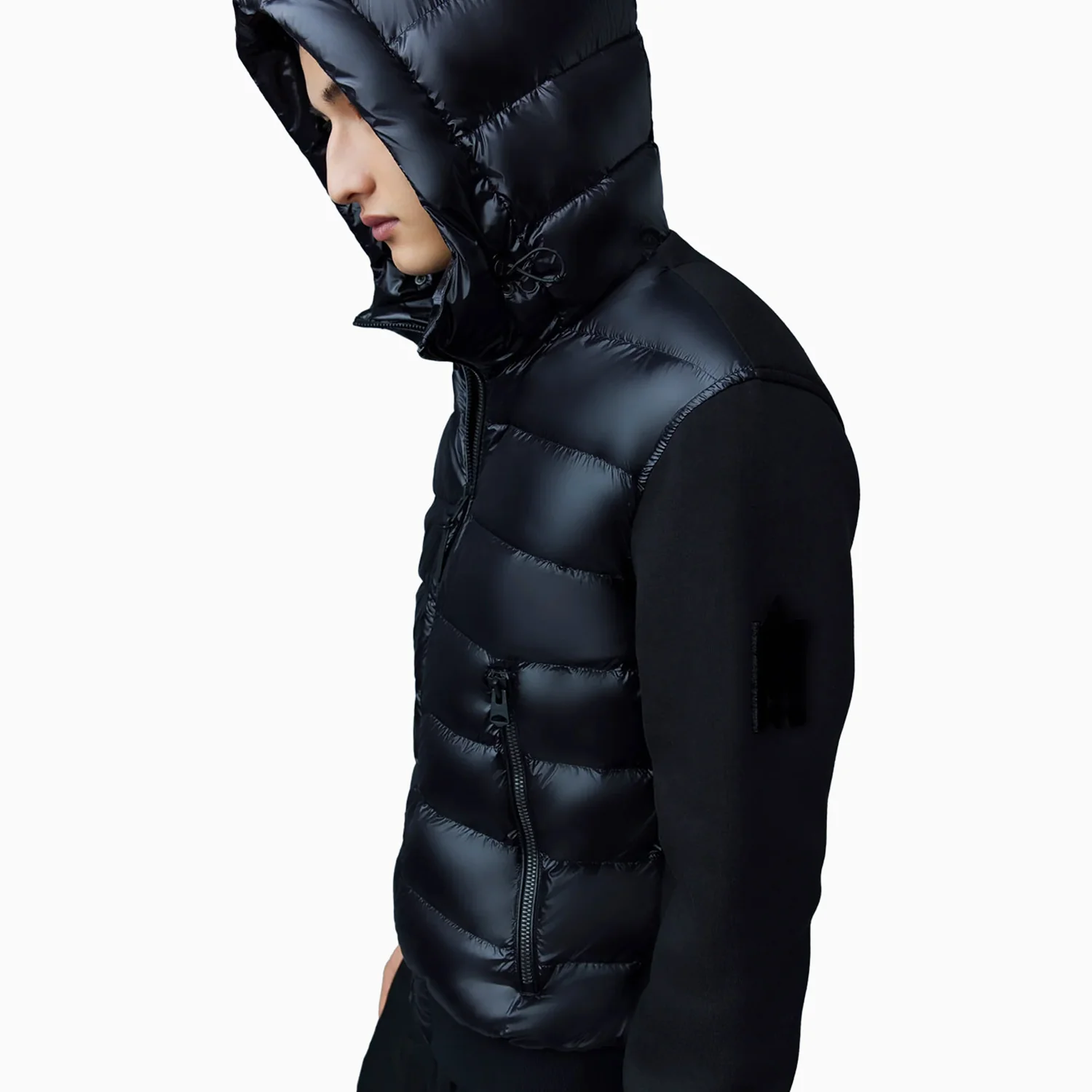 Men's FRANK Double Face Jersey Bomber Jacket With Hood - Image 5