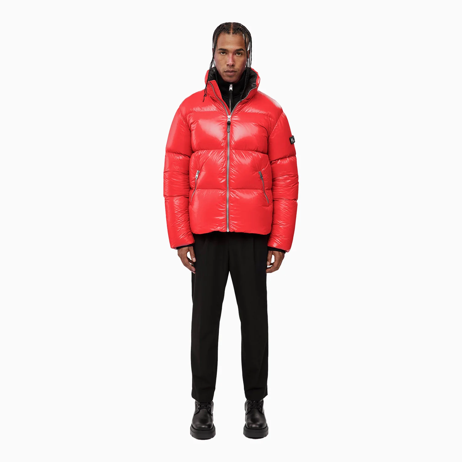 Men's KENT Lustrous Light Down Jacket With Hood - Image 3