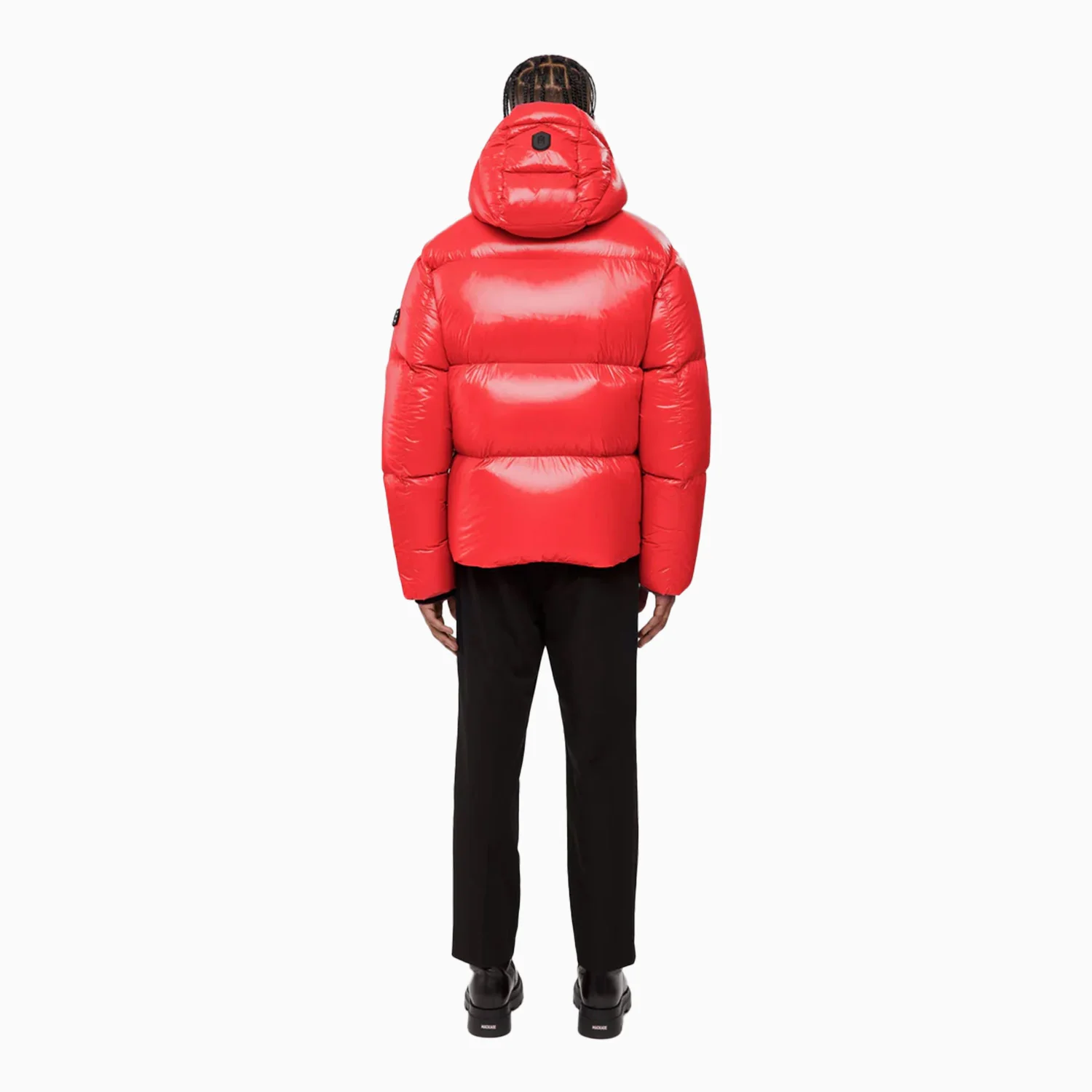 Men's KENT Lustrous Light Down Jacket With Hood - Image 4