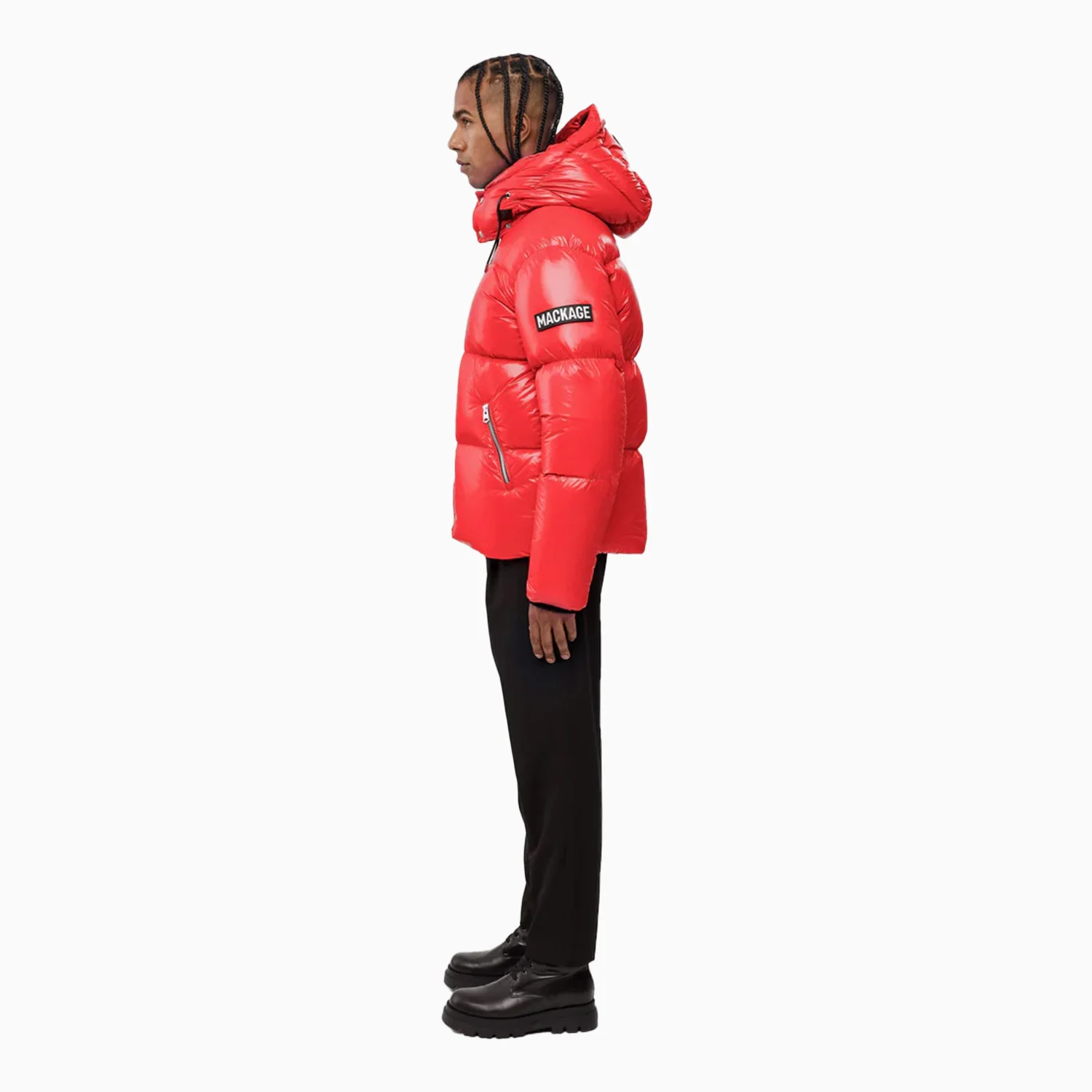Men's KENT Lustrous Light Down Jacket With Hood - Image 5
