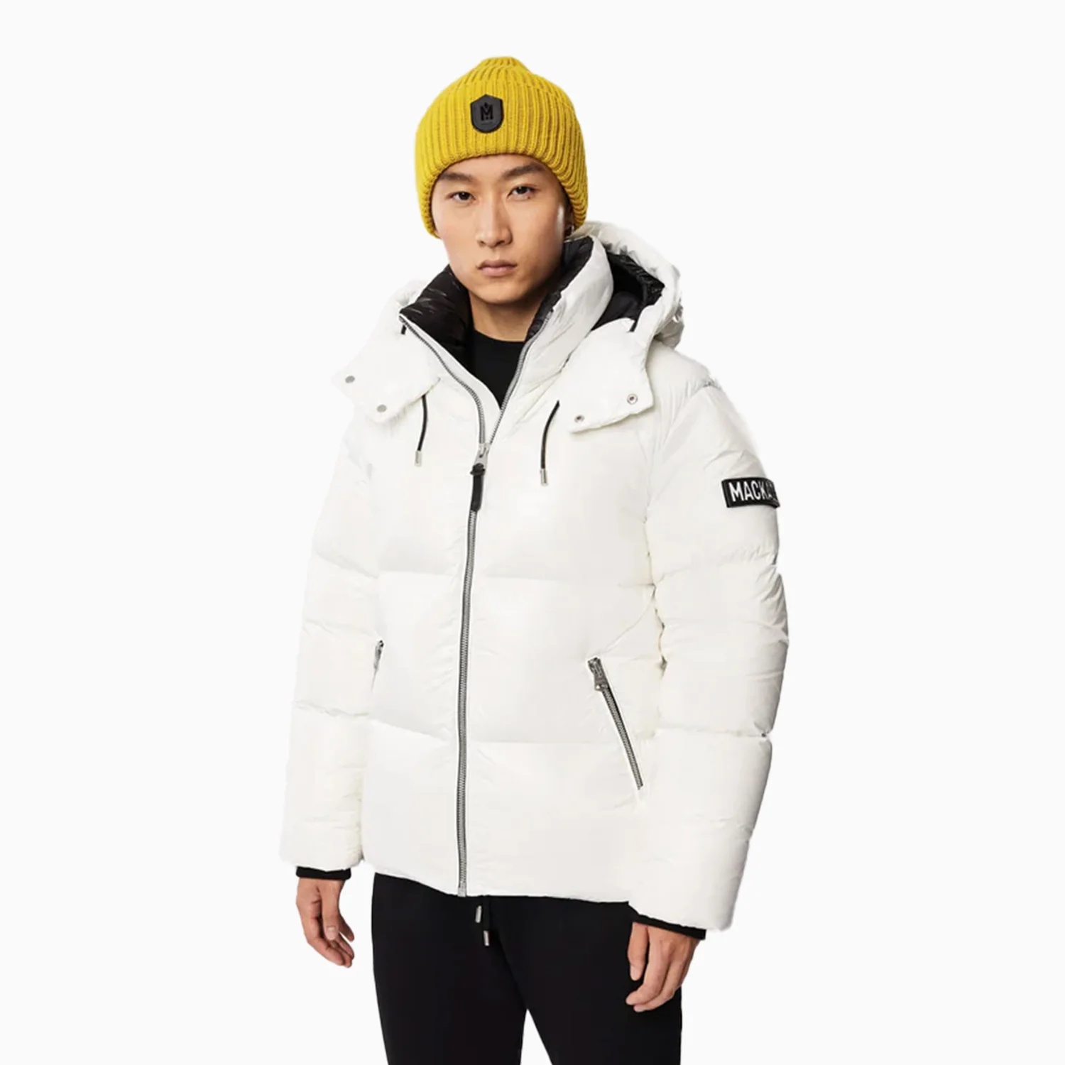 Men's KENT Lustrous Light Down Jacket With Hood - Image 4