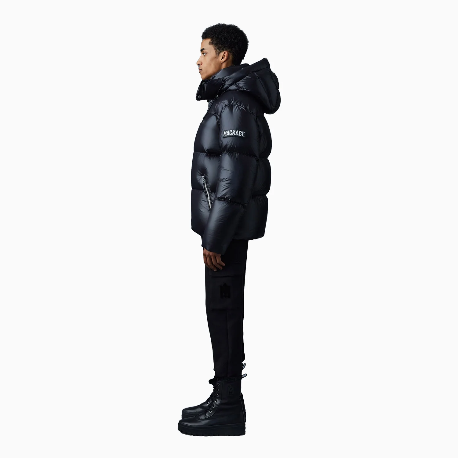 Men's KENT-Z Lustrous Light Down Jacket With Hood - Image 5
