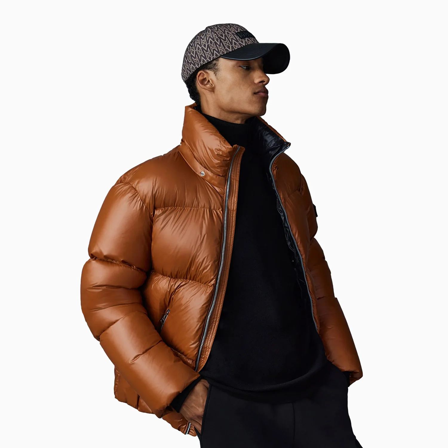 Men's KENT-Z Lustrous Light Down Jacket With Hood - Image 3