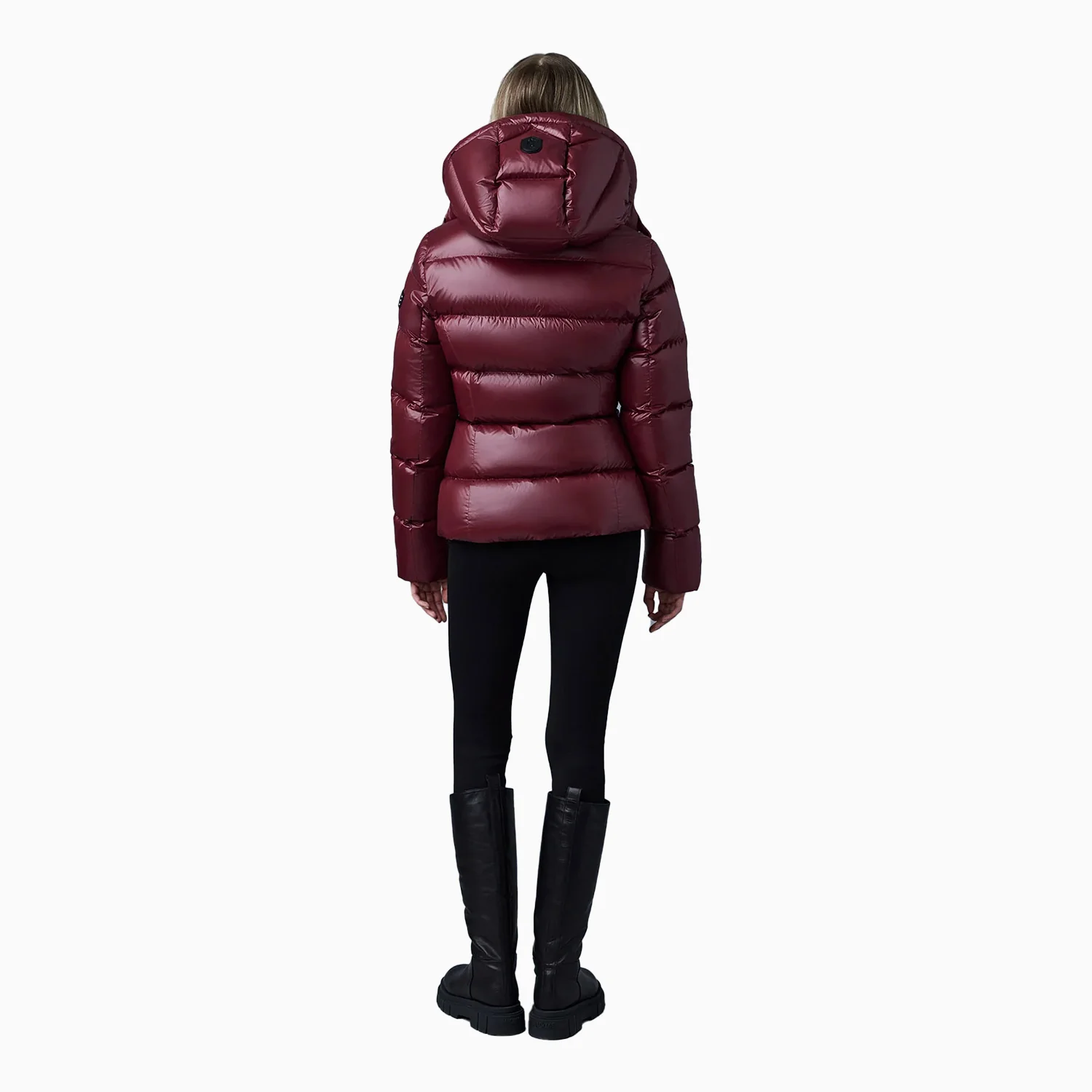 Women's MADALYN Lustrous Light Down Jacket With Hood - Image 4