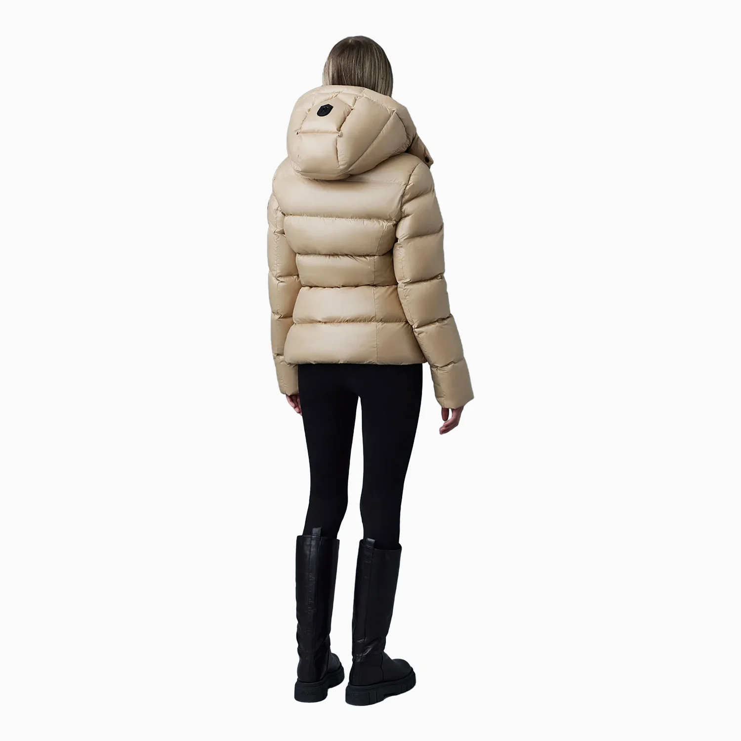 Women's MADALYN Lustrous Light Down Jacket With Hood - Image 3