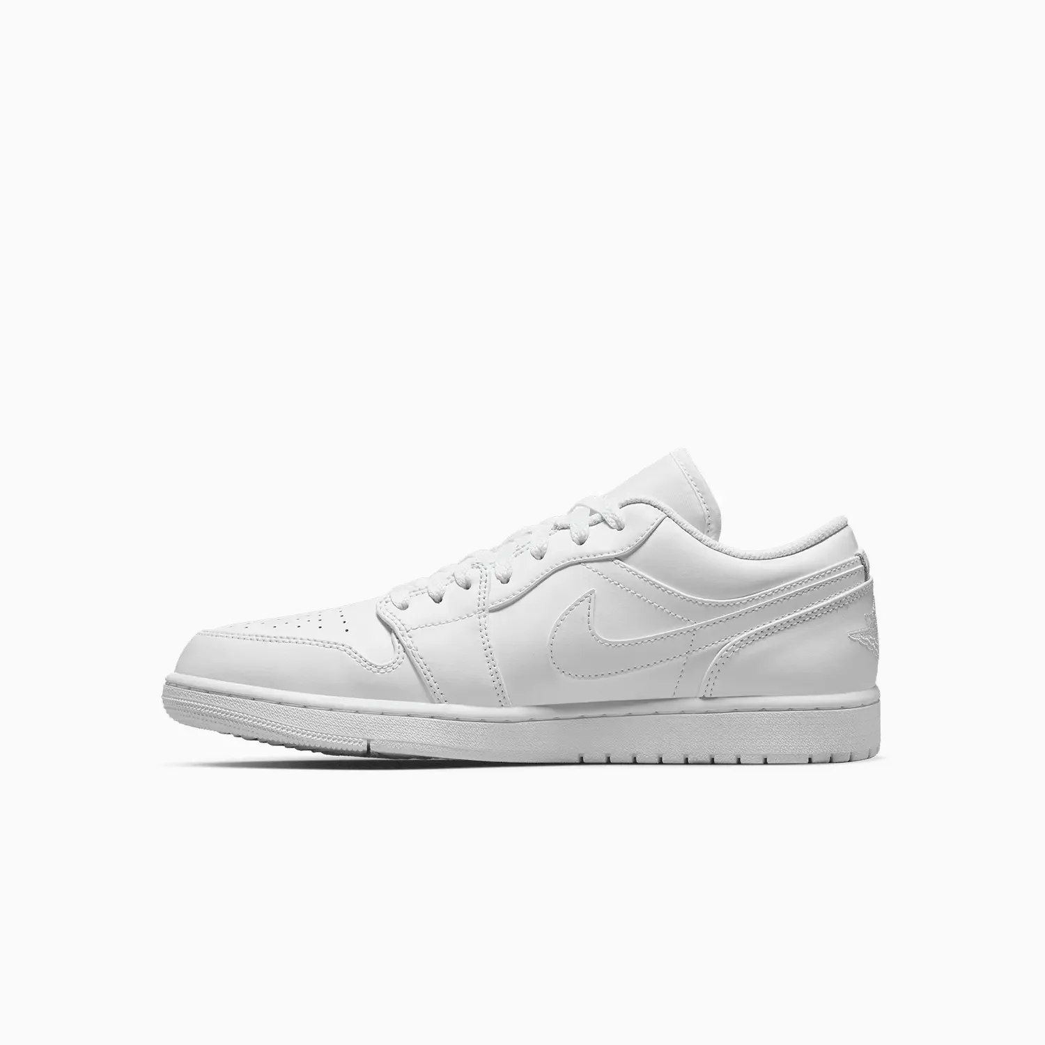 Men's Air Jordan 1 Low "Triple White" - Image 4