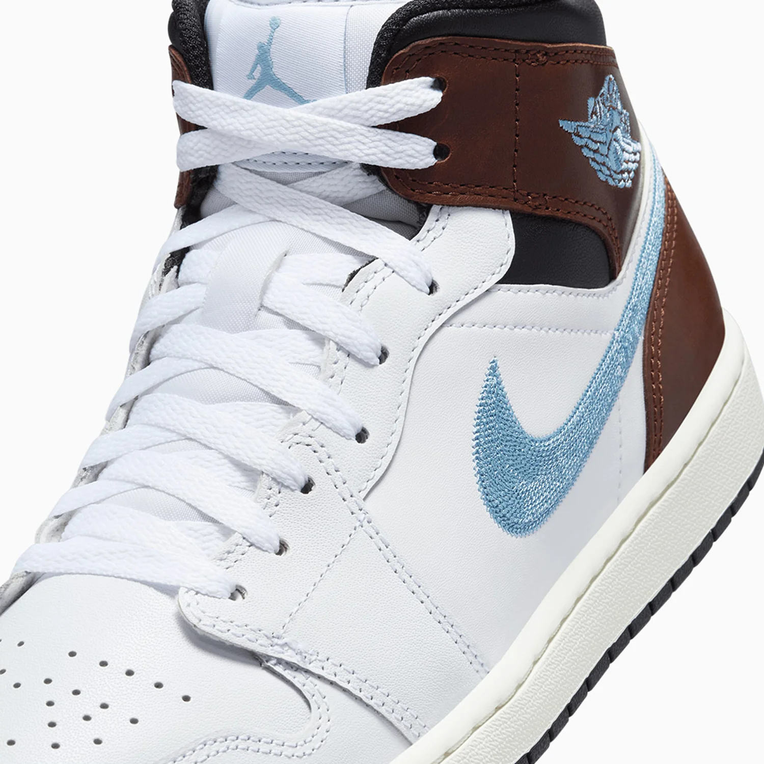 Men's Air Jordan 1 Mid SE "Brown Blue Grey" - Image 7