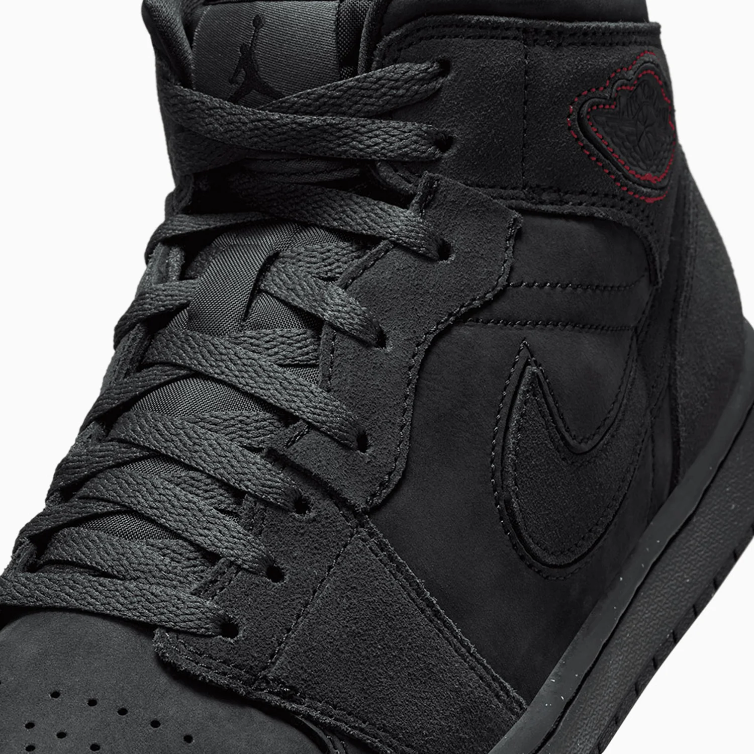 Men's Air Jordan 1 Mid SE Craft "Monochrome Black" - Image 7