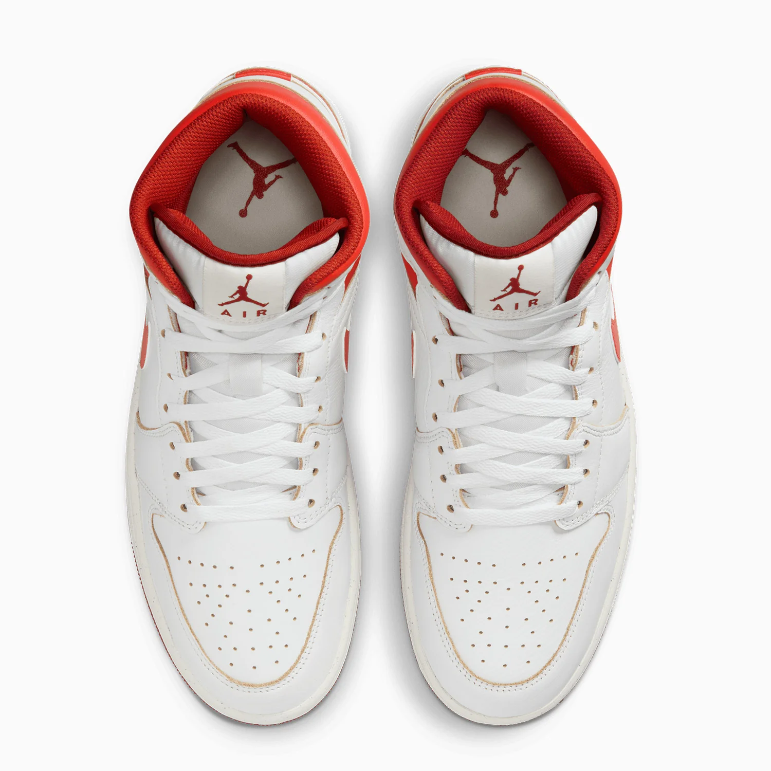Men's Air Jordan 1 Mid SE "White Dune Red" - Image 5