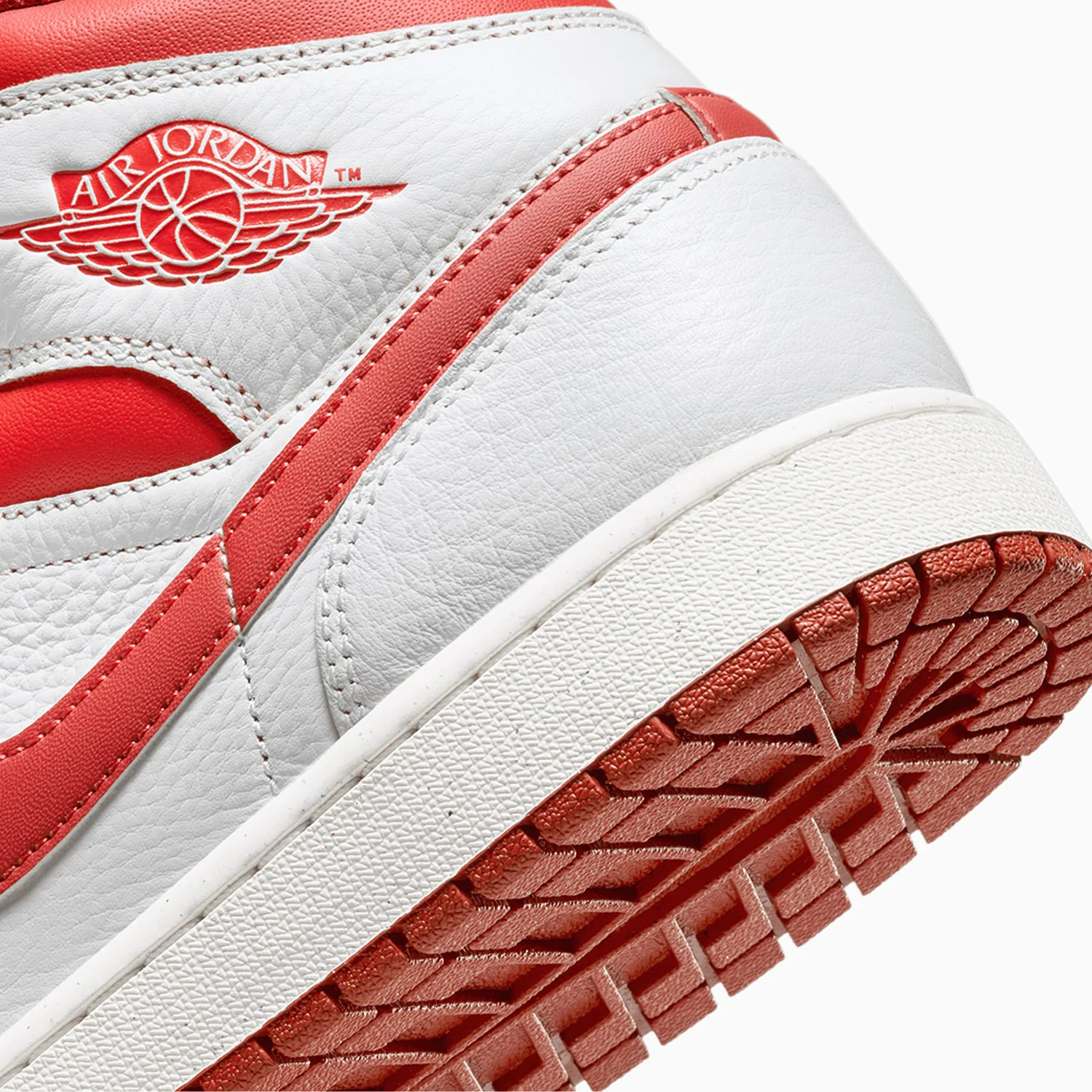 Men's Air Jordan 1 Mid SE "White Dune Red" - Image 8