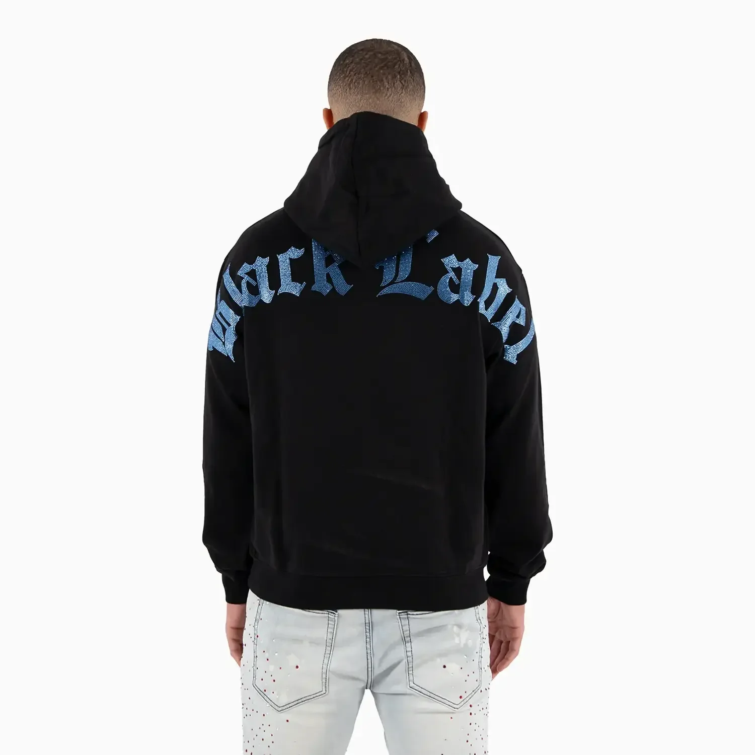 Men's Black Label Bling Hoodie - Image 2