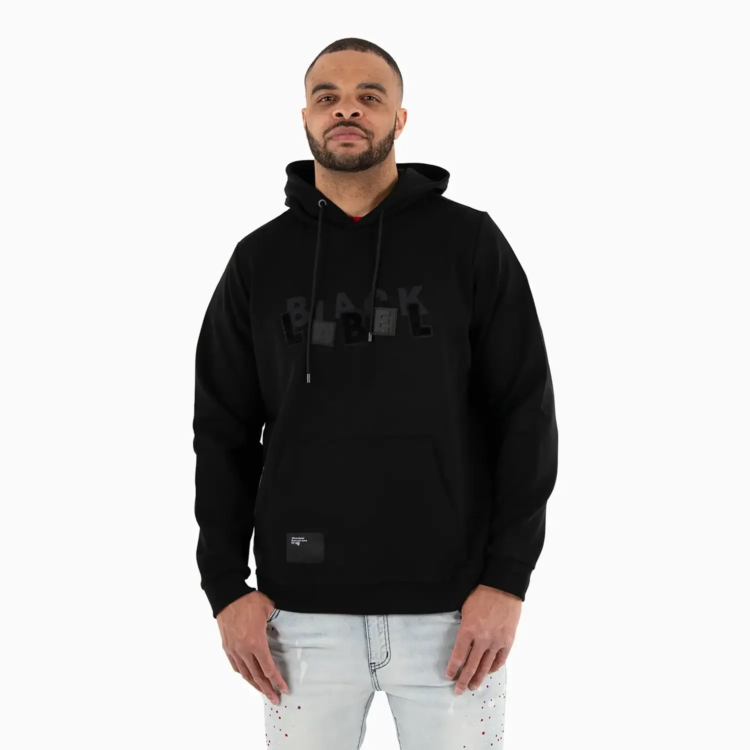 Men's BLACK Label Graphic Pull Over Hoodie - Image 3