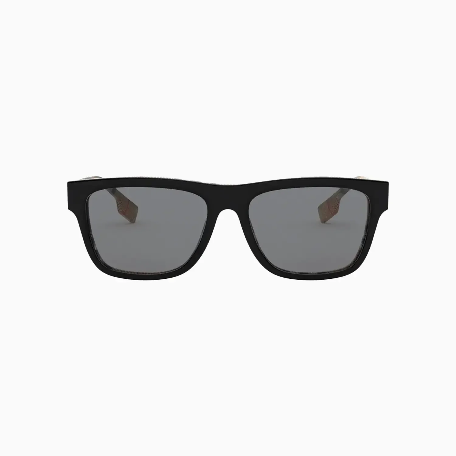Men's Burberry Black Vintage Check Rectangular Sunglasses