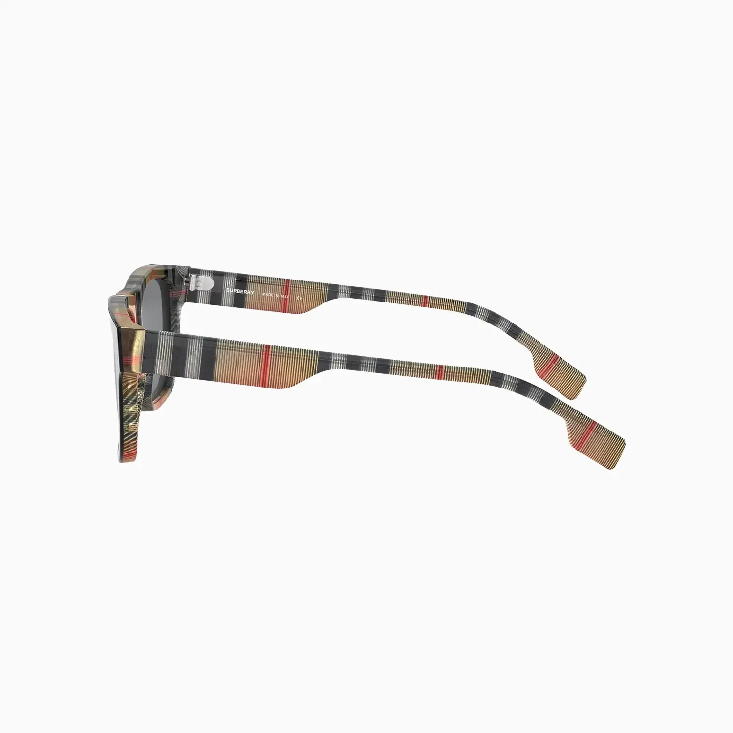 Men's Burberry Black Vintage Check Rectangular Sunglasses - Image 5