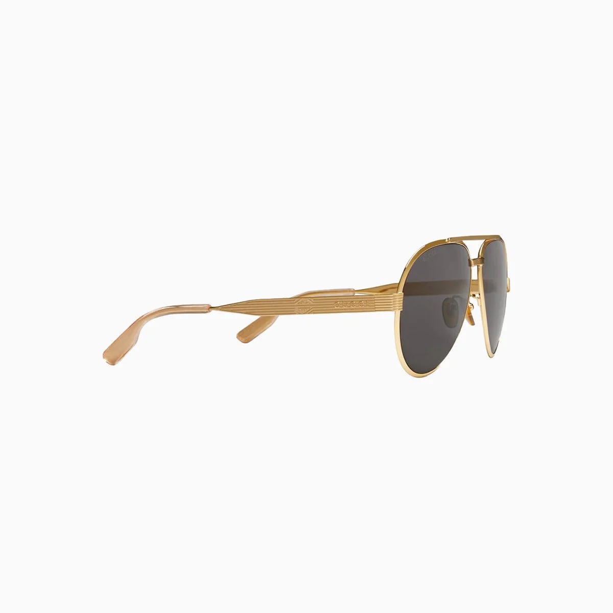 Men's Gucci Gold Grey Sunglasses - Image 6