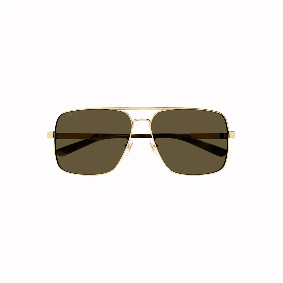 Men's Gucci Metal Gold Brown Sunglasses