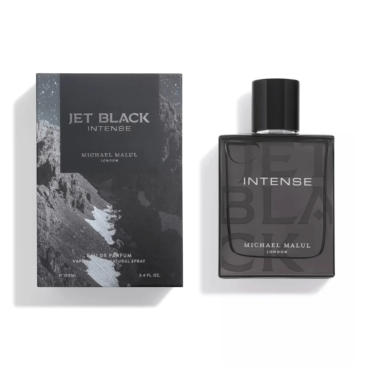 Men's Jet Black Intense Michael Malul EDP 3.4 Oz - Image 4