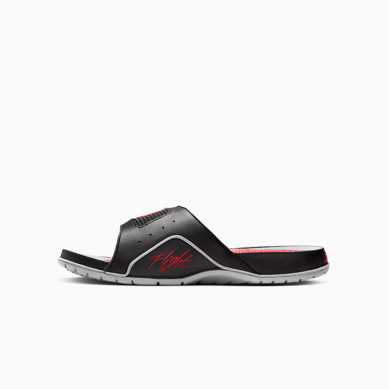 Men's Jordan Hydro 4 Retro "Black Cement" Slides - Image 4