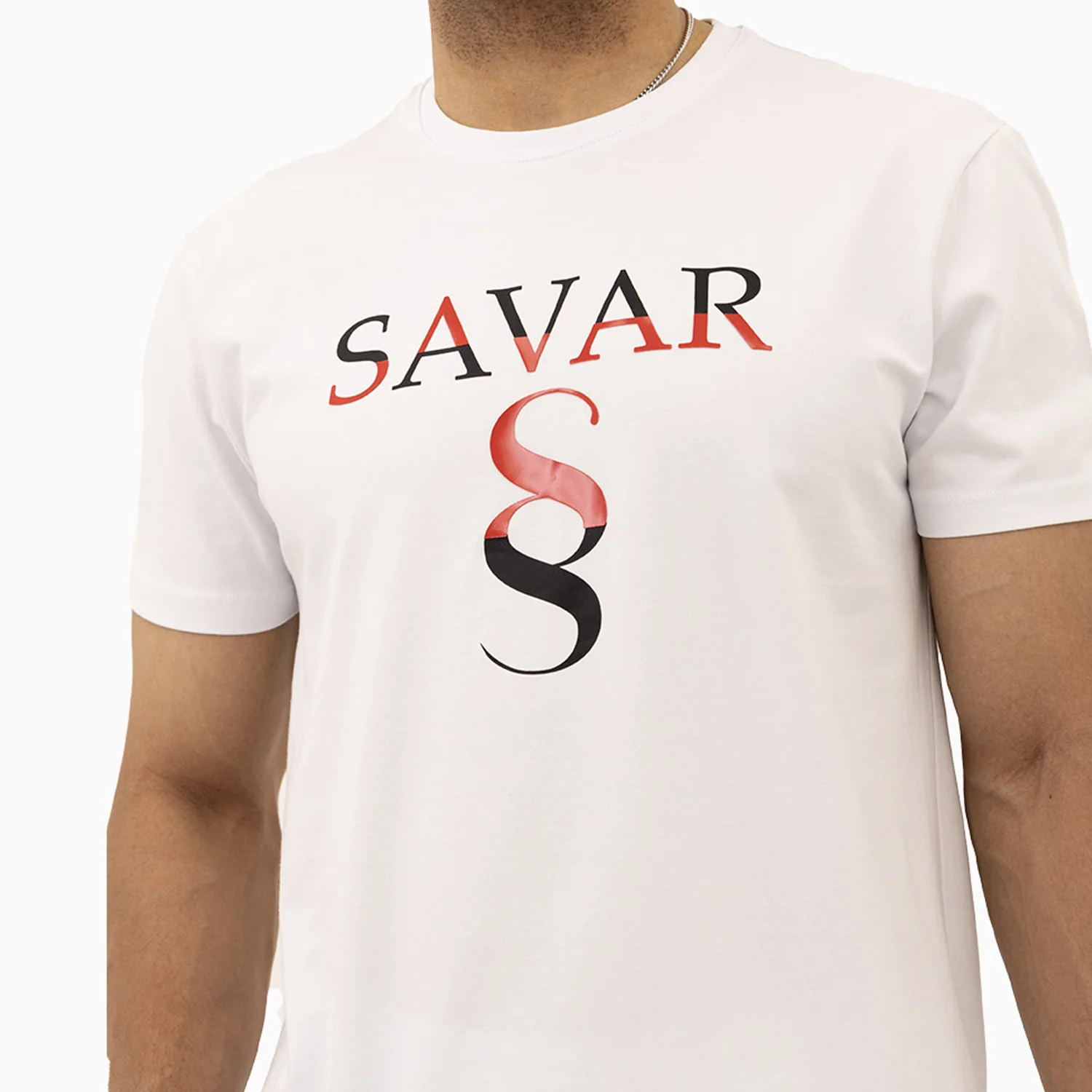 Men's Savar Double Logo Short Sleeves T-Shirt - Image 2