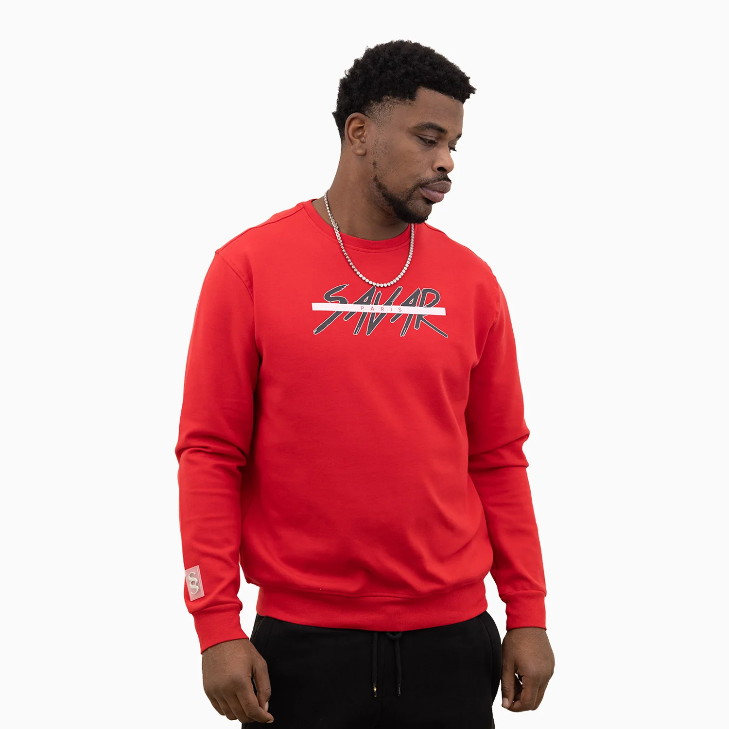 Men's Savar Paris Crew Neck Sweatshirt - Image 3