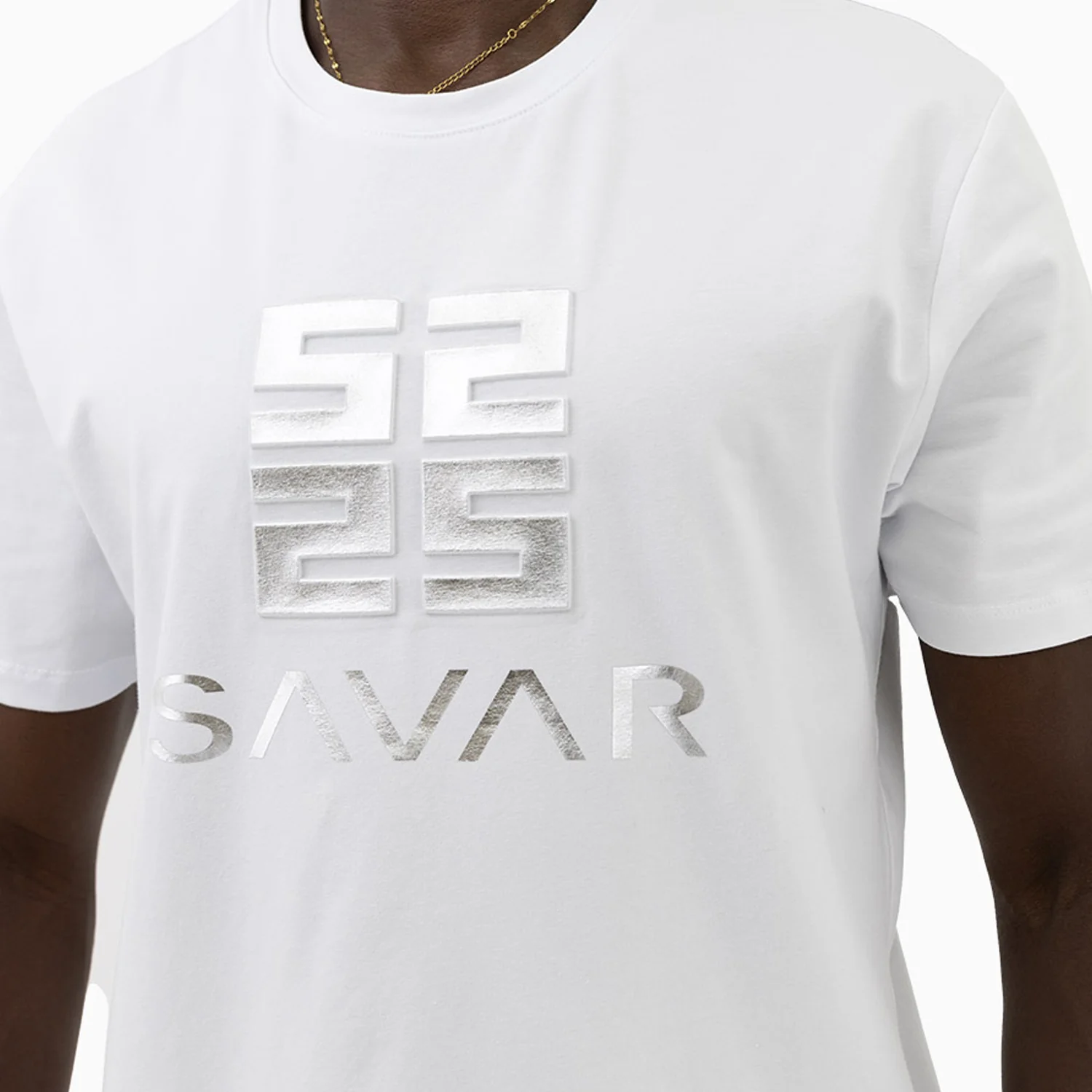 Men's Savar Typographic Short Sleeve T-Shirt - Image 2