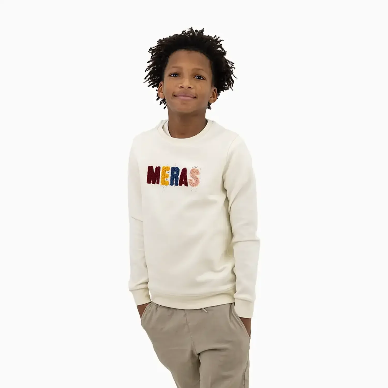 Kid's Soldier Chenille Patch Crew Neck Sweatshirt - Image 6