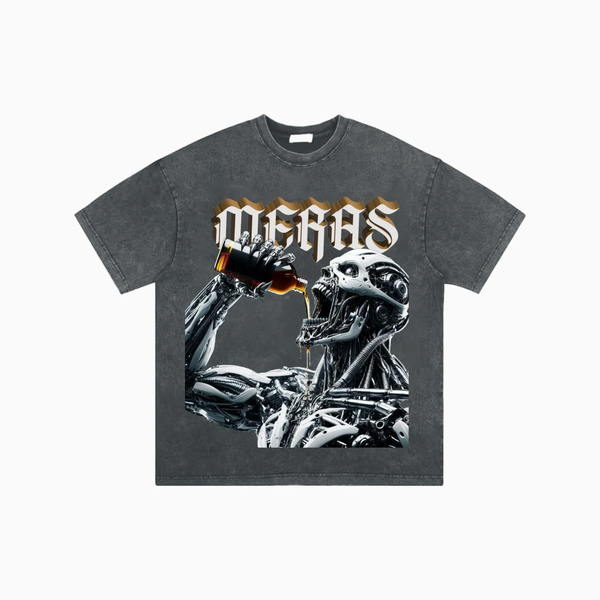 Men's AI Robot Crew Neck T-Shirt - Image 3