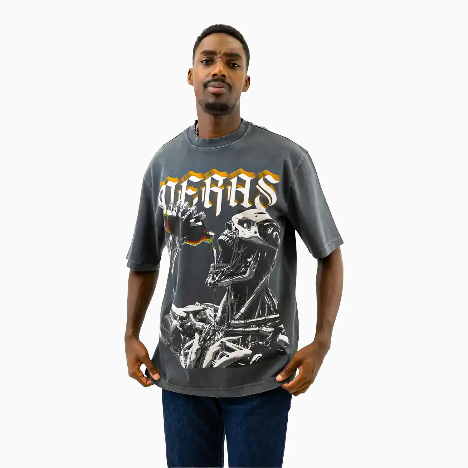 Men's AI Robot Crew Neck T-Shirt - Image 5