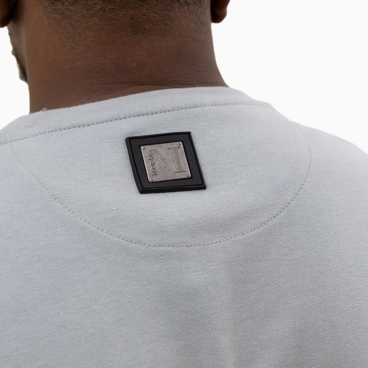 Men's Chenille Patch Crew Neck Sweatshirt - Image 7