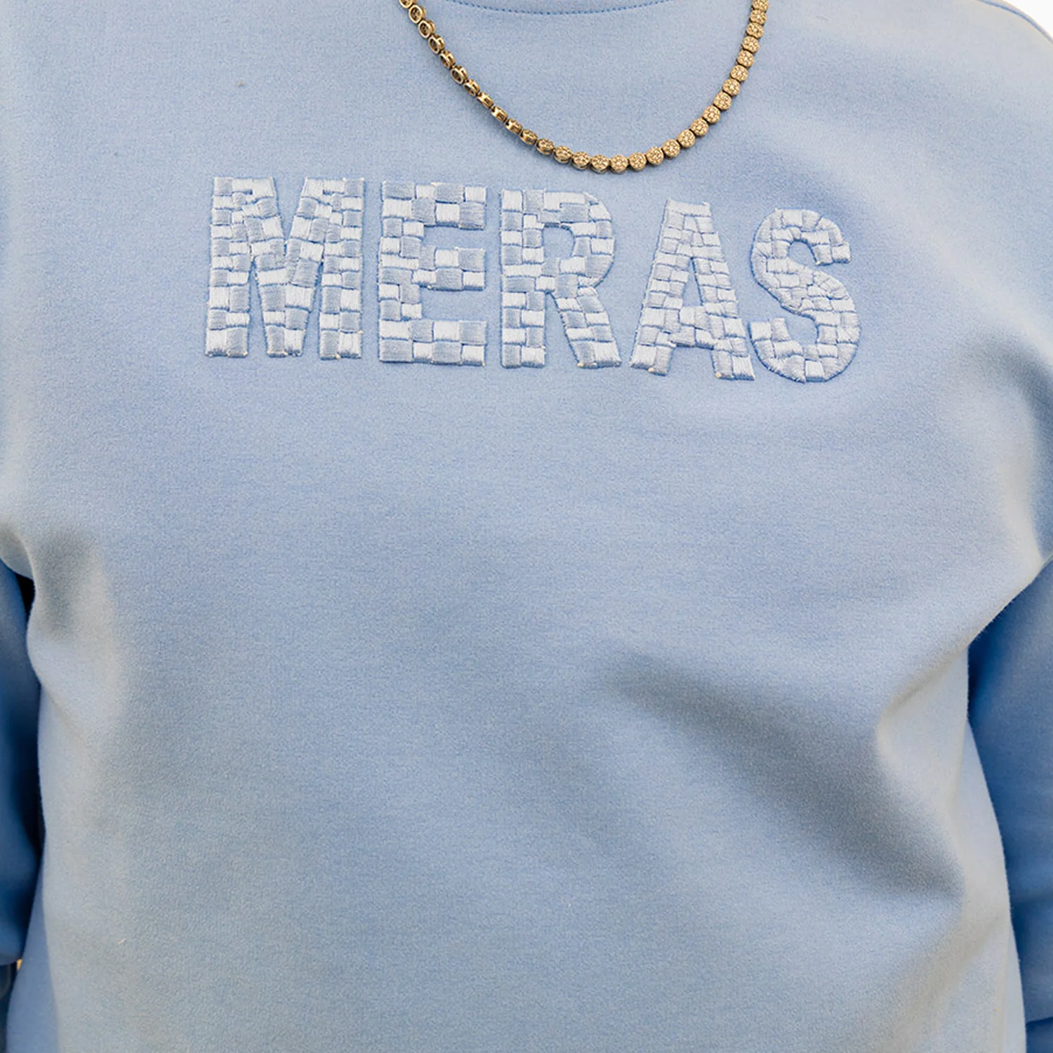 Men's Embroidery Crew Neck Sweatshirt - Image 2