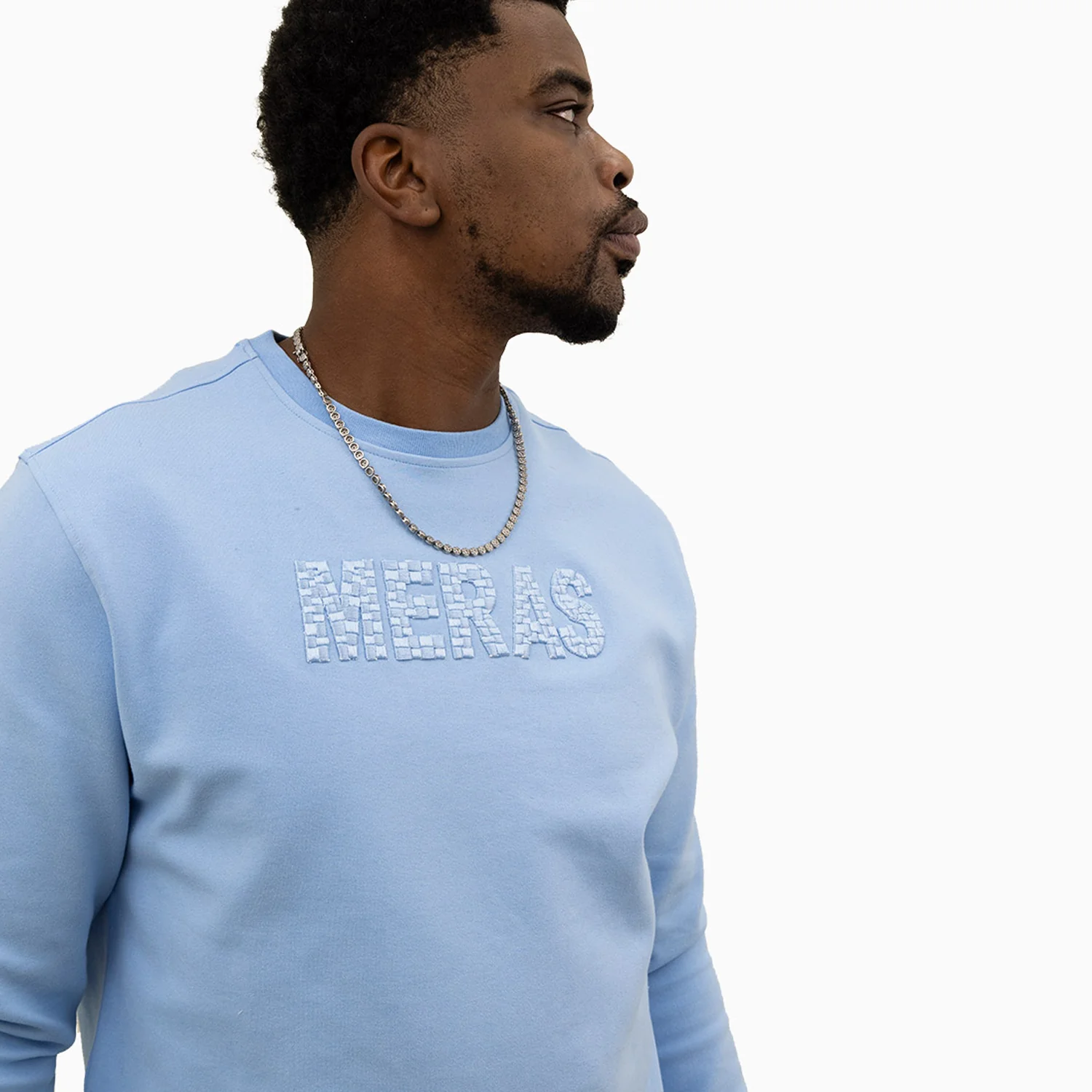 Men's Embroidery Crew Neck Sweatshirt - Image 3