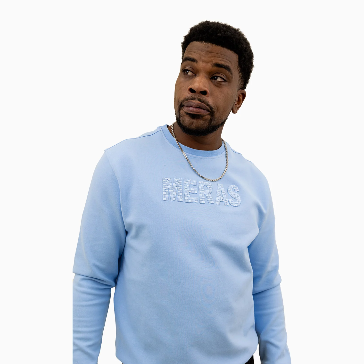 Men's Embroidery Crew Neck Sweatshirt - Image 6