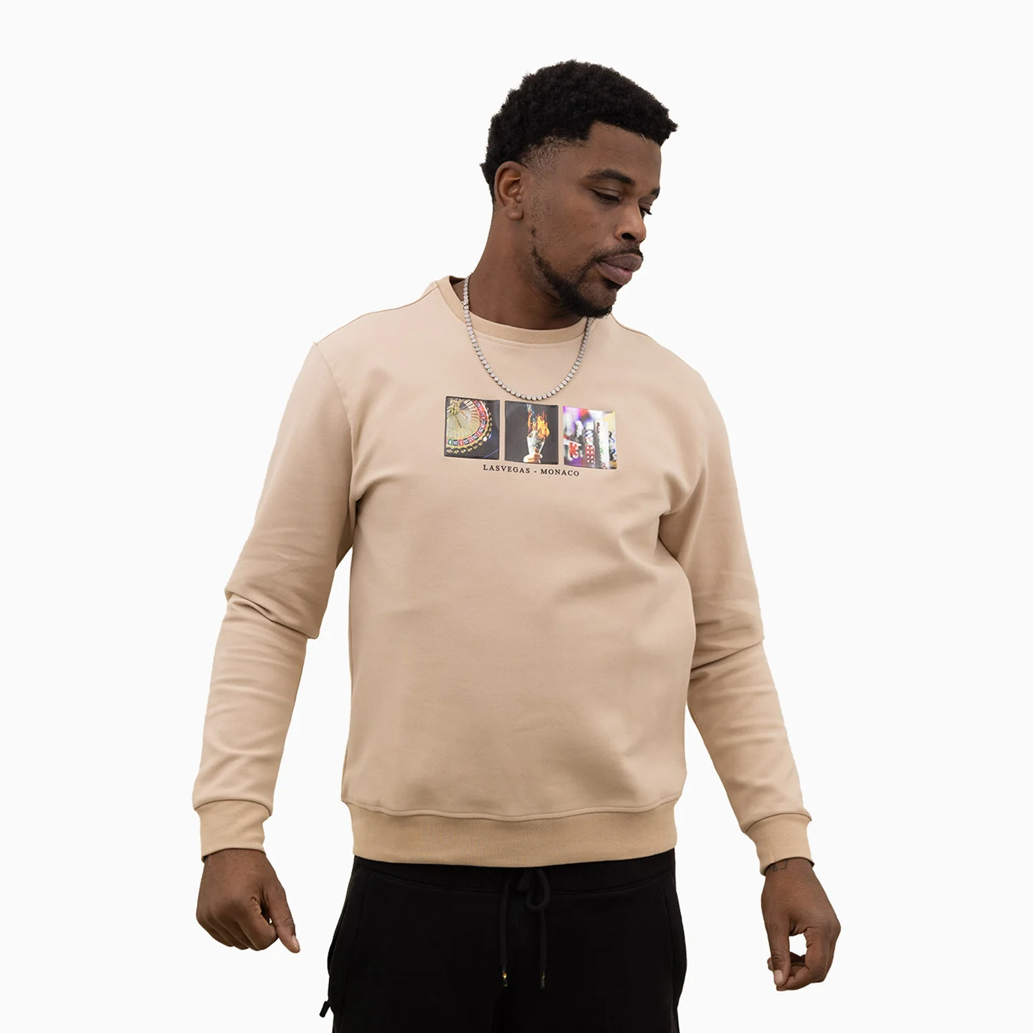 Men's Las Vegas Monaco Crew Neck Sweatshirt - Image 4