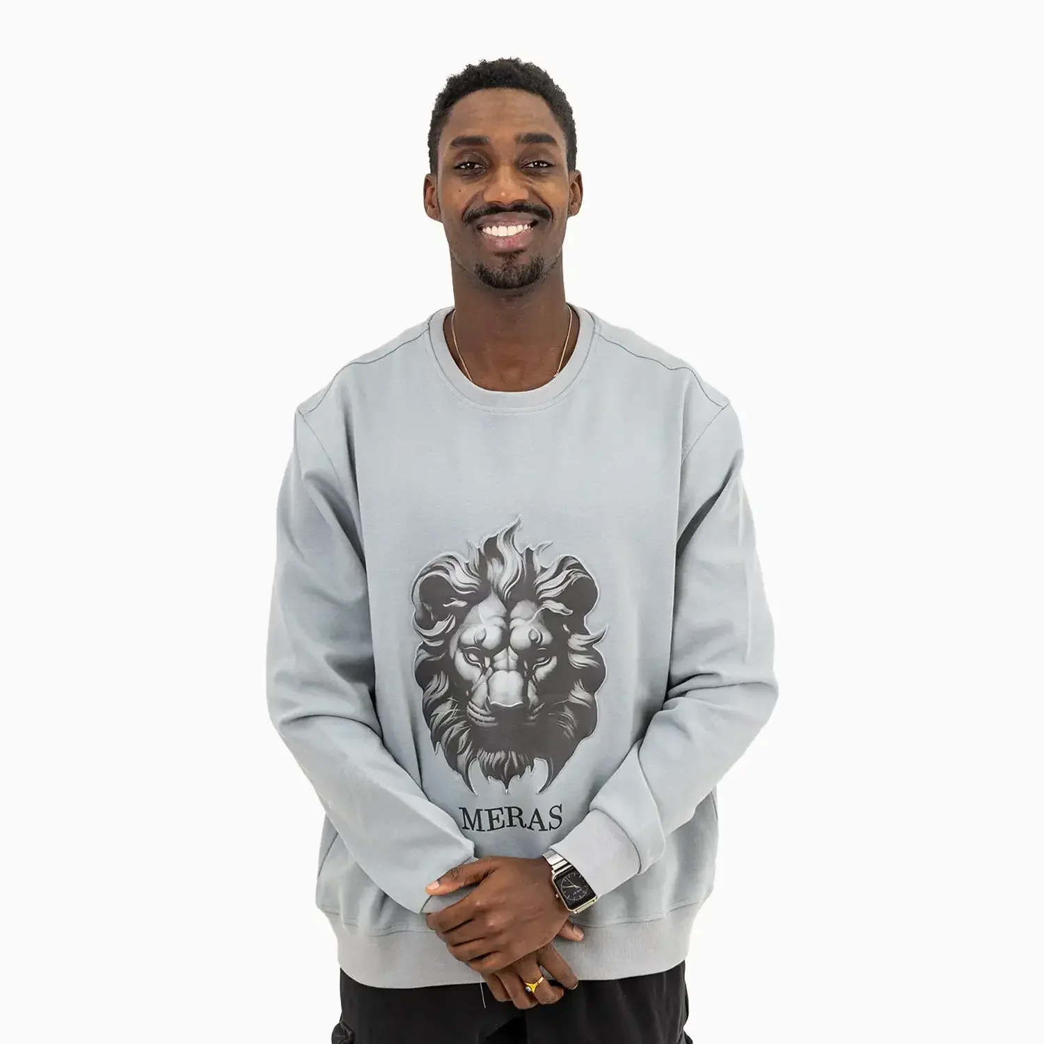 Men's Lion Crew Neck Sweatshirt - Image 4