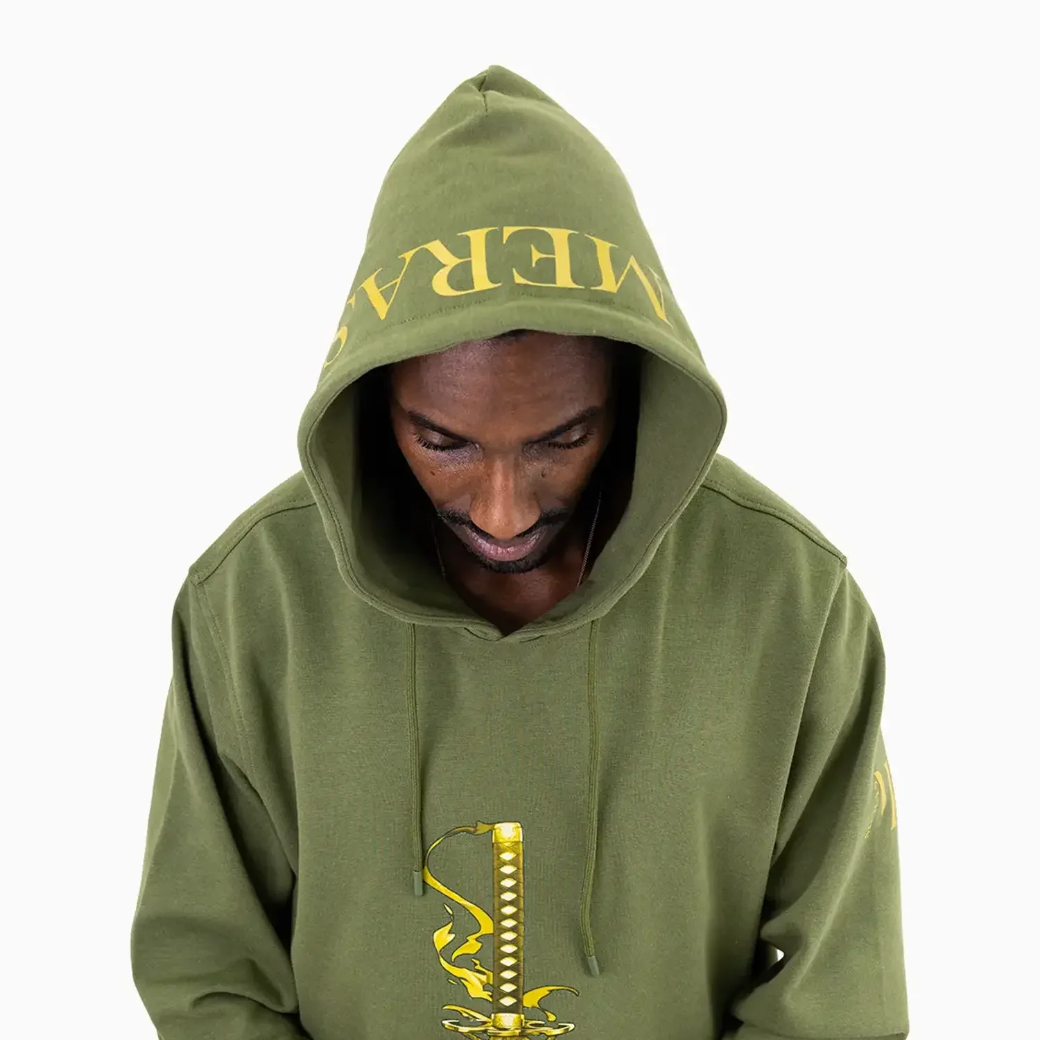 Men's Samurai Graphic Pull Over Hoodie - Image 3