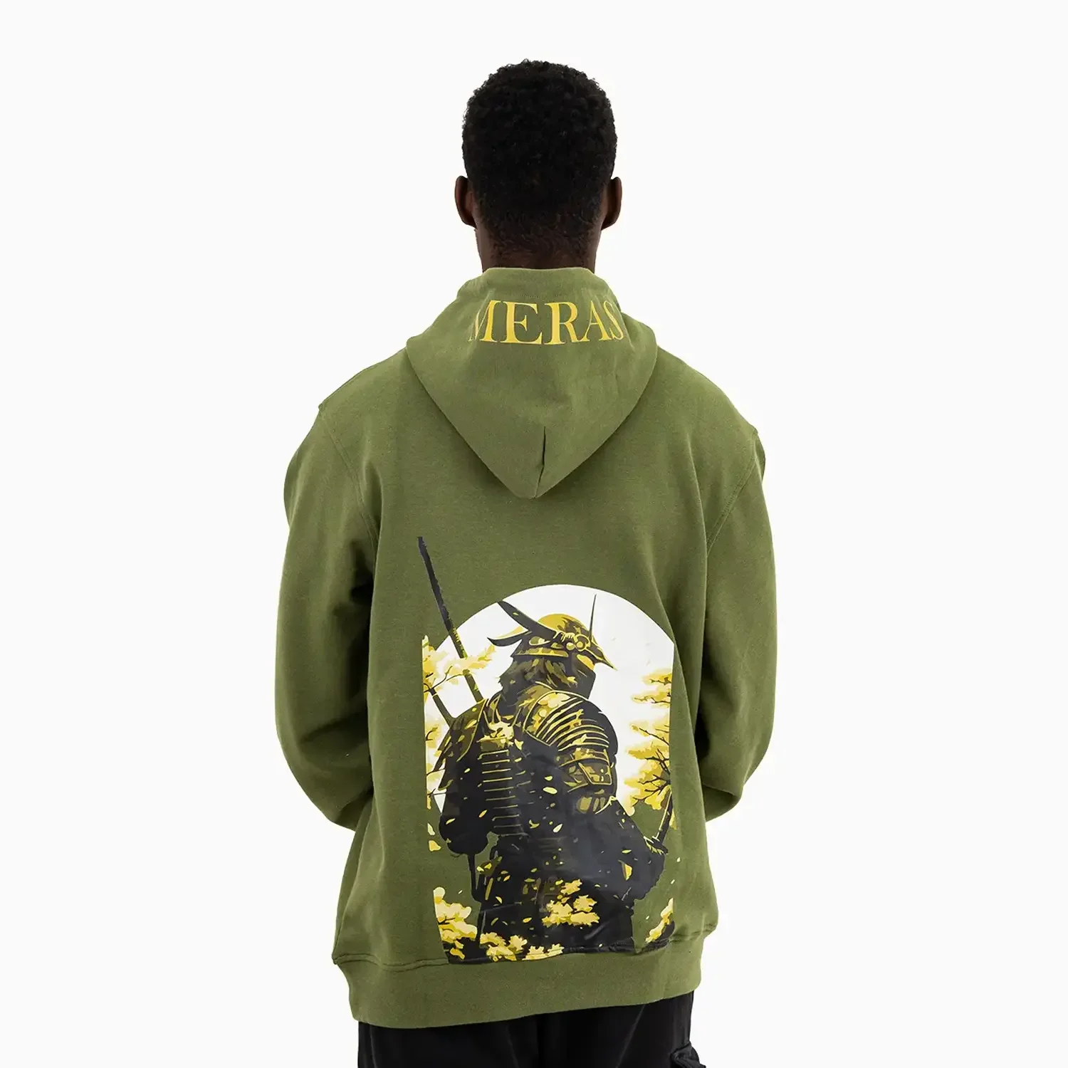 Men's Samurai Graphic Pull Over Hoodie - Image 4