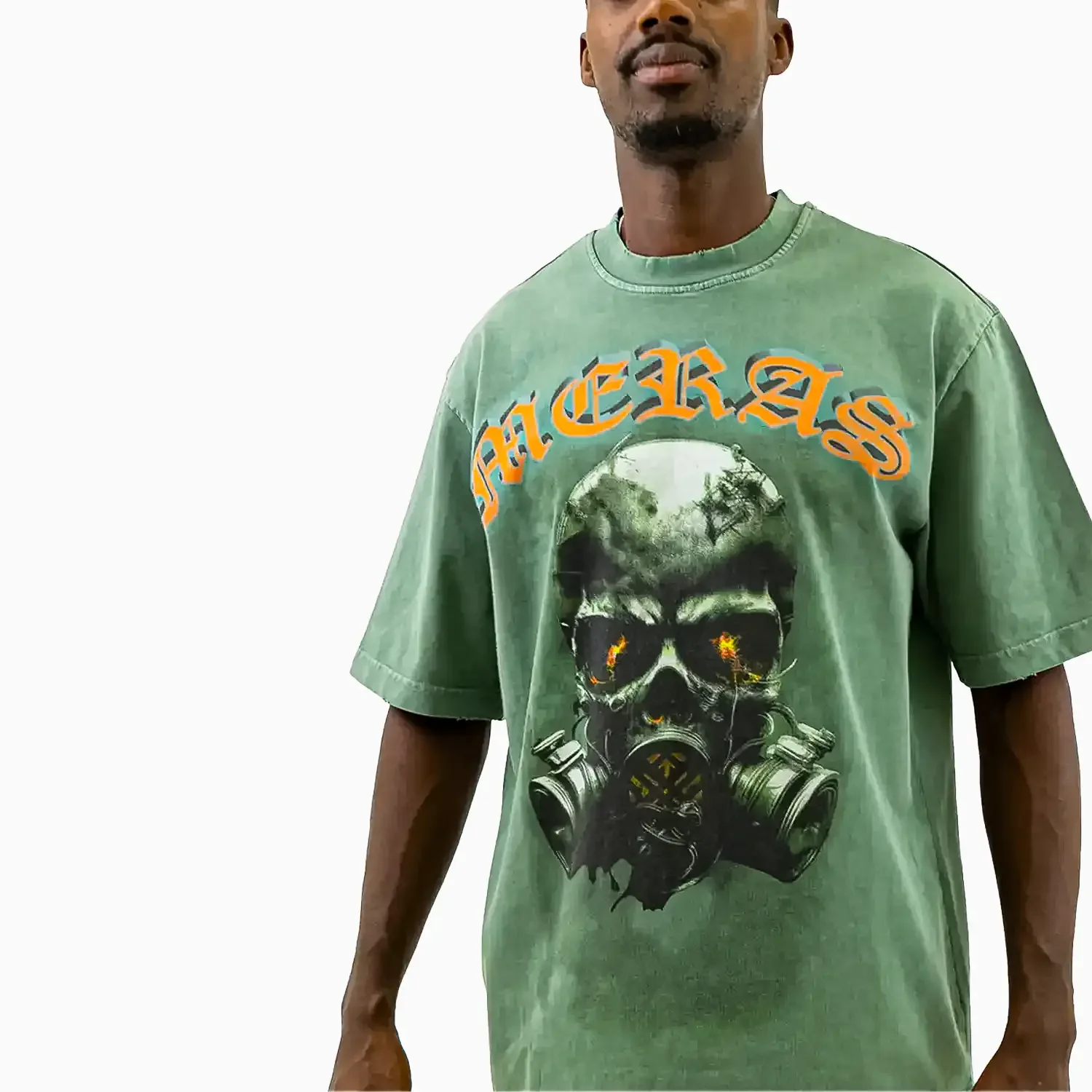 Men's Skull Mask Crew Neck T-Shirt - Image 8