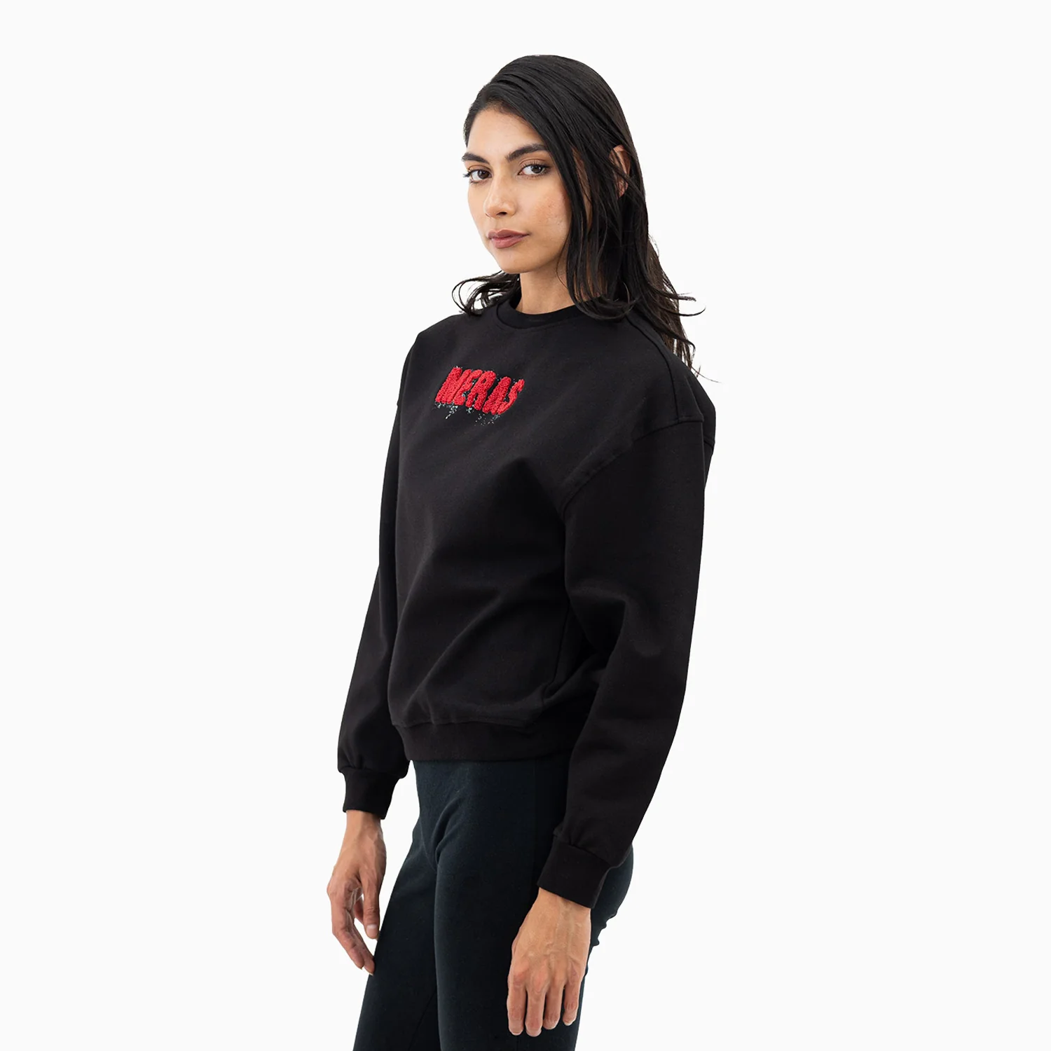 Women's Chenille Patch Sweatshirt - Image 5