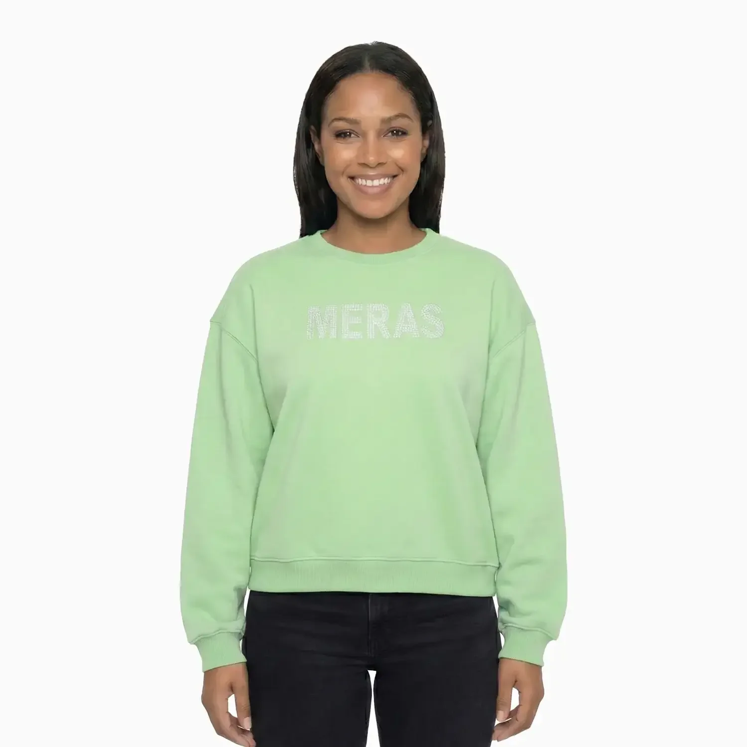 Women's Embroidery Crew Neck Sweatshirt