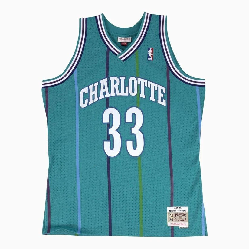 Swingman Alonzo Mourning Charlotte Hornets NBA 1992-93 Jersey - Image 2